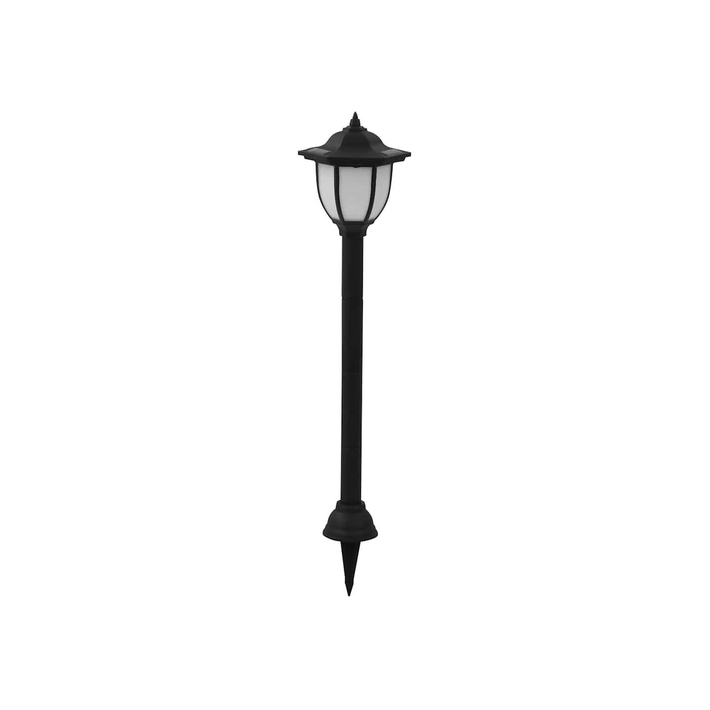 Lampe solaire à LED d'extérieur 3 pcs Noir