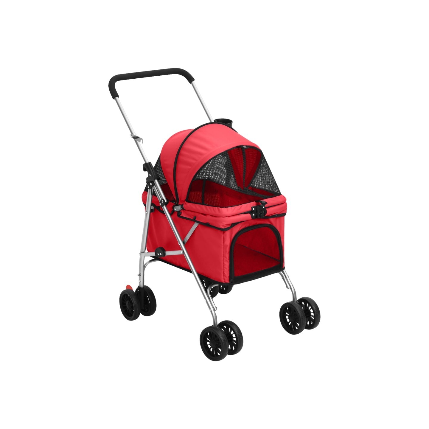 Poussette pour chien pliante Rouge 76x50x100 cm Tissu Oxford