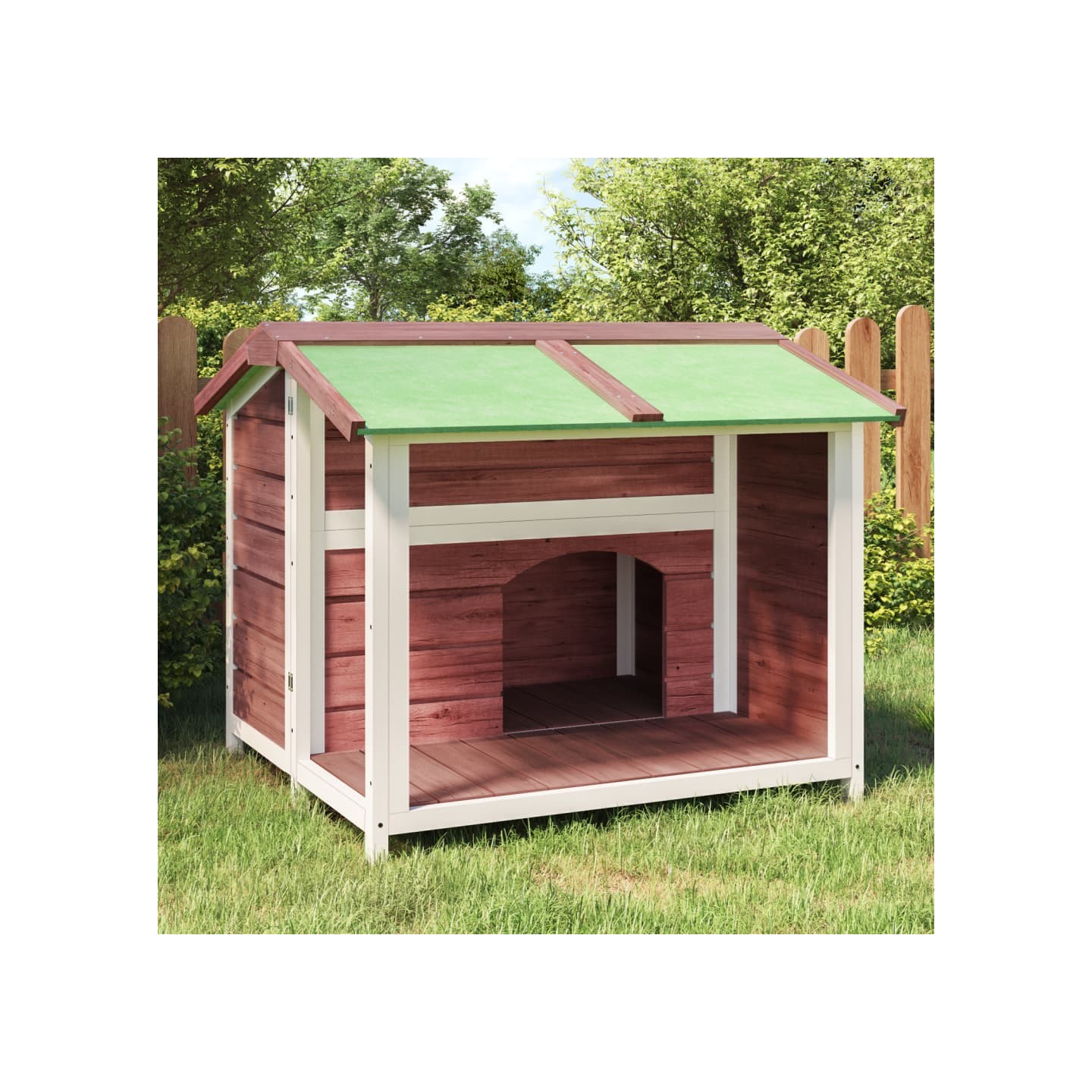 Chenil moka 96x87x80,5 cm bois de pin solide