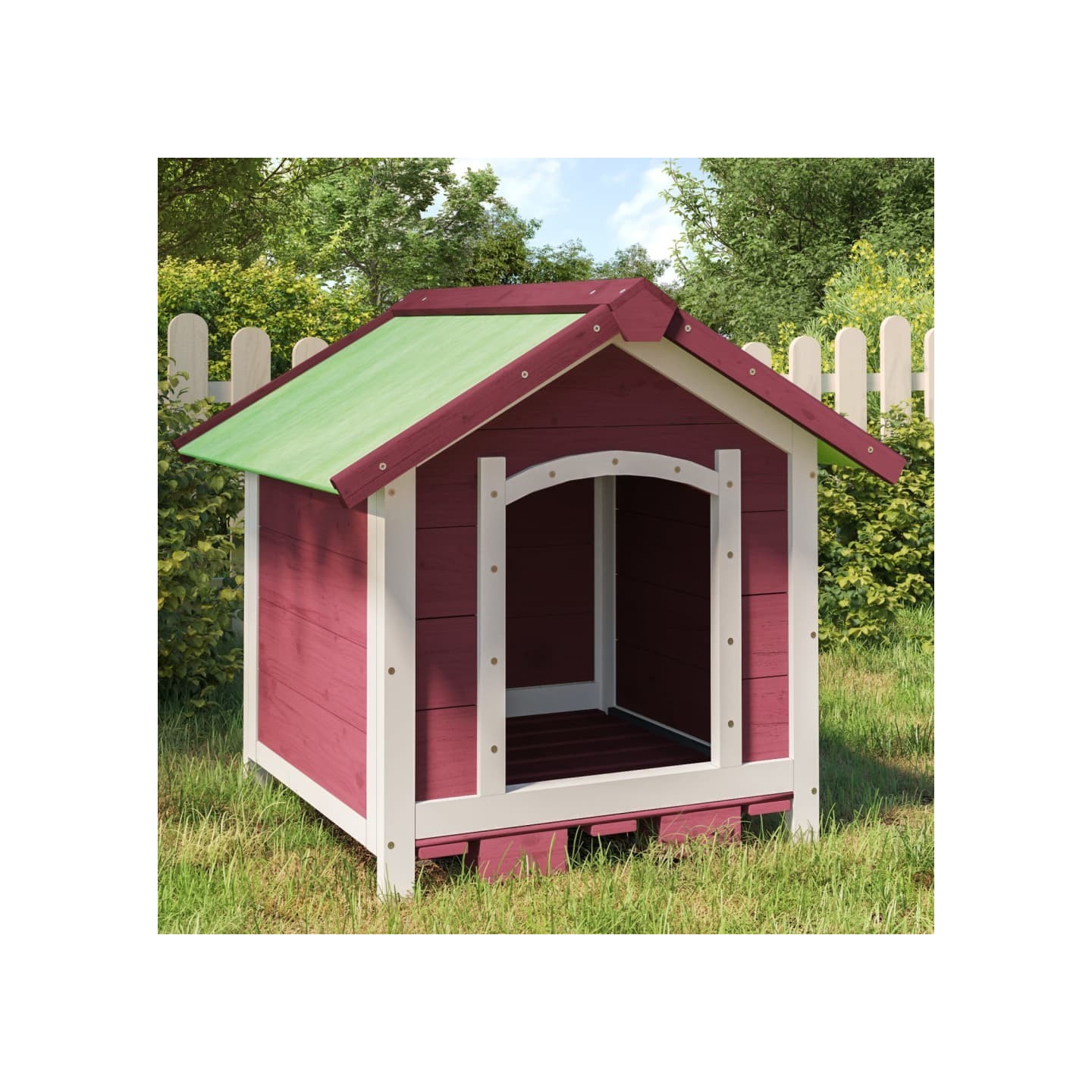 Chenil moka 65x65x61,5 cm bois de pin solide