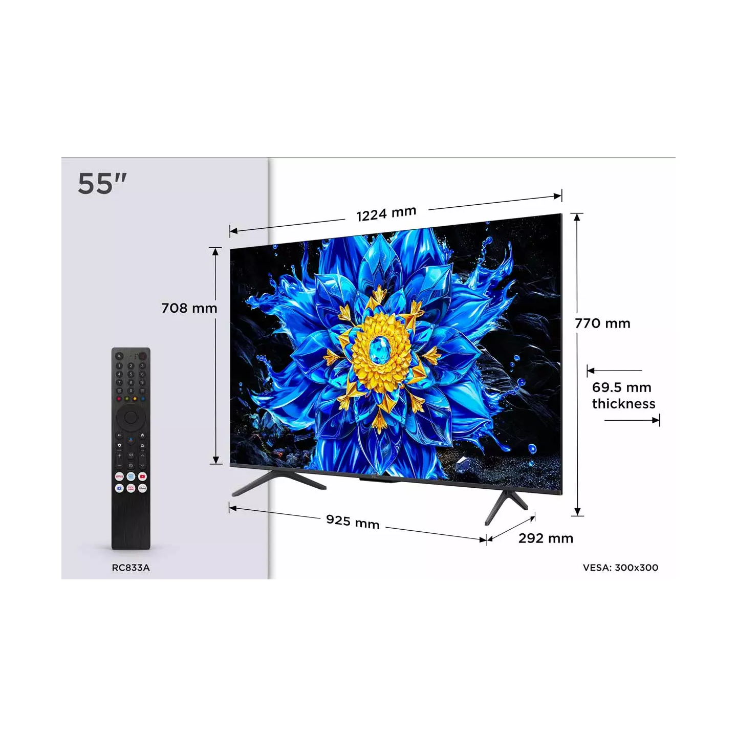 TV QD-Mini LED TCL 55P89L 55" 4K 144 Hz | Nimestore
