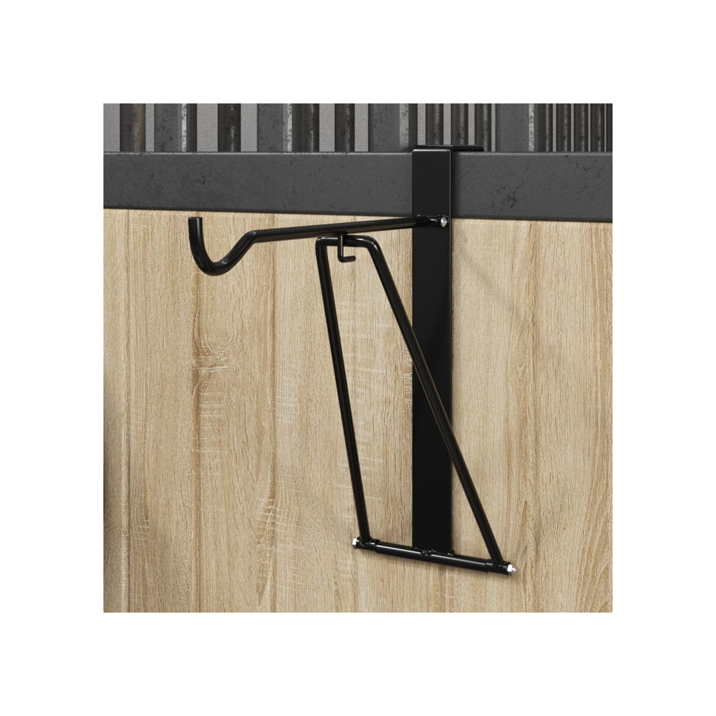 Porte-selle pliable portable noir acier