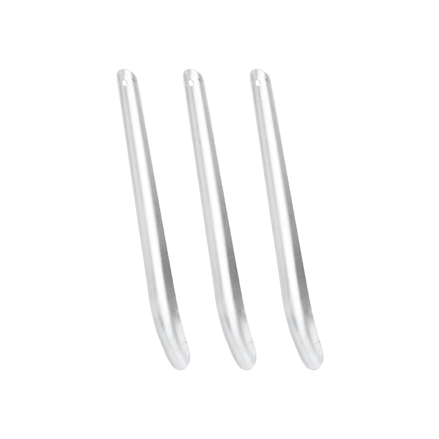Grattoirs à sueur de cheval 3 pcs argenté aluminium