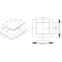 Plaque vitrocéramique Candy CH64CCB 4 foyers 60 cm | Nimestore