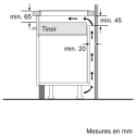 Plaque de cuisson Bosch PUJ611BB5E induction 3 foyers | Nimestore