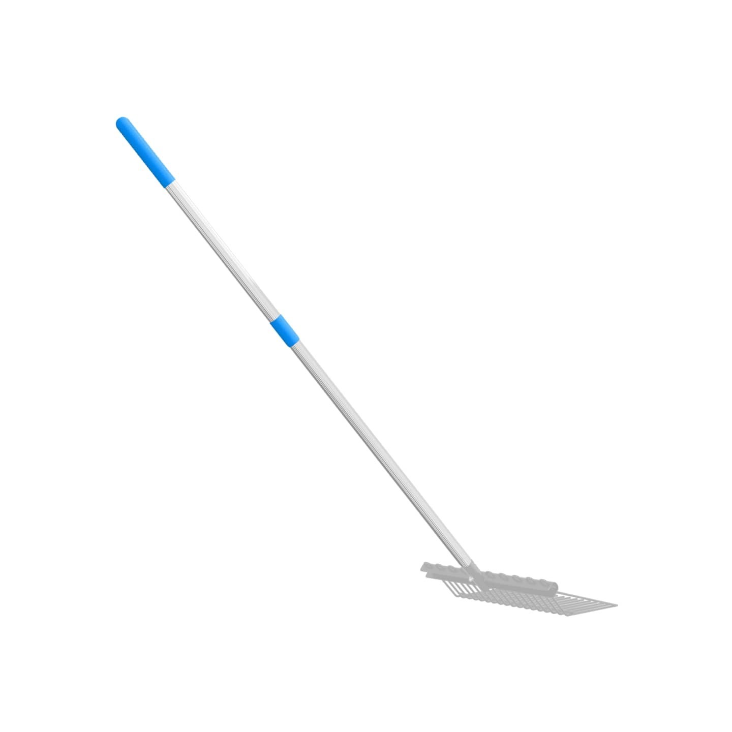 Poignée de fourche télescopique argenté acier