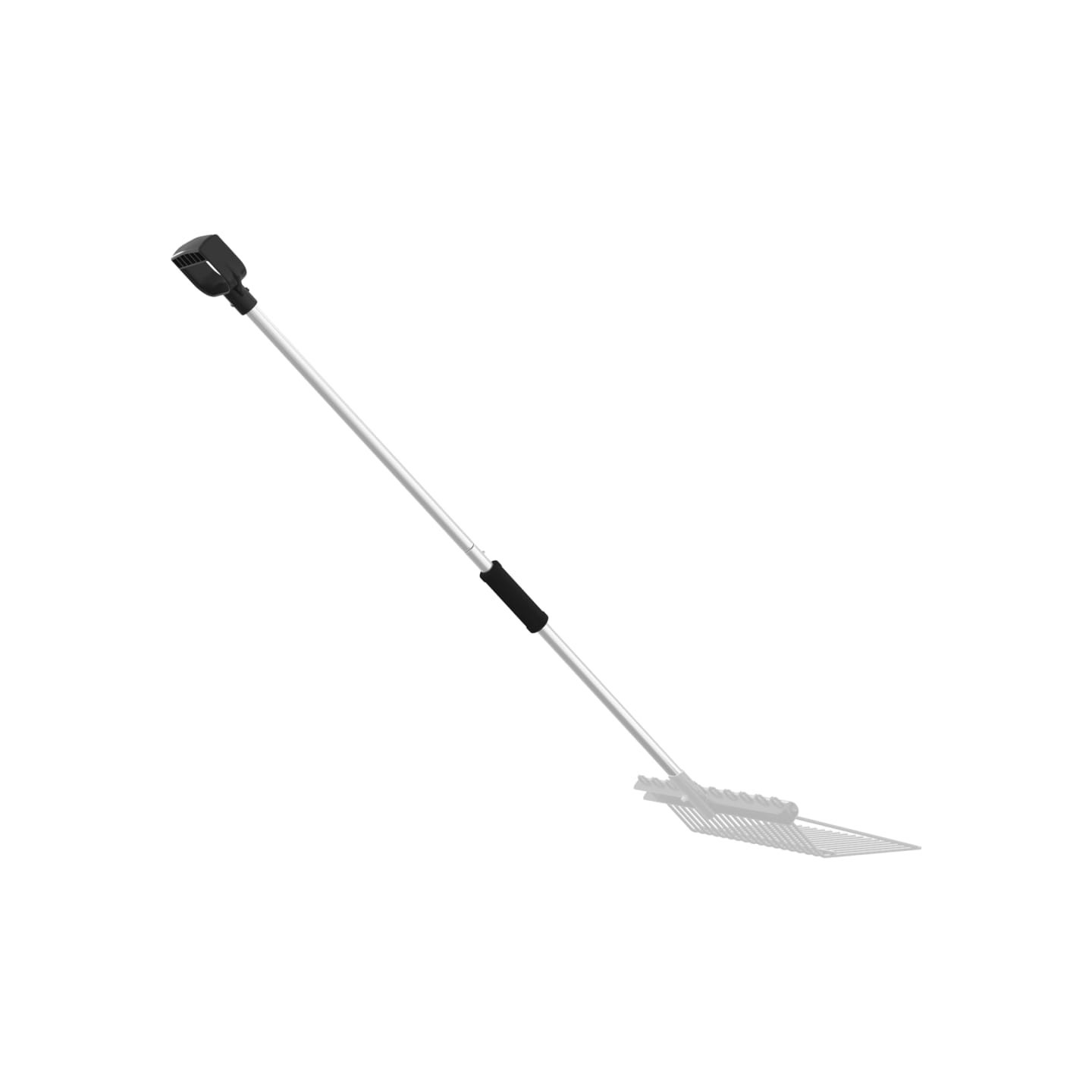 Poignée de fourche Ø11x114 cm argenté acier