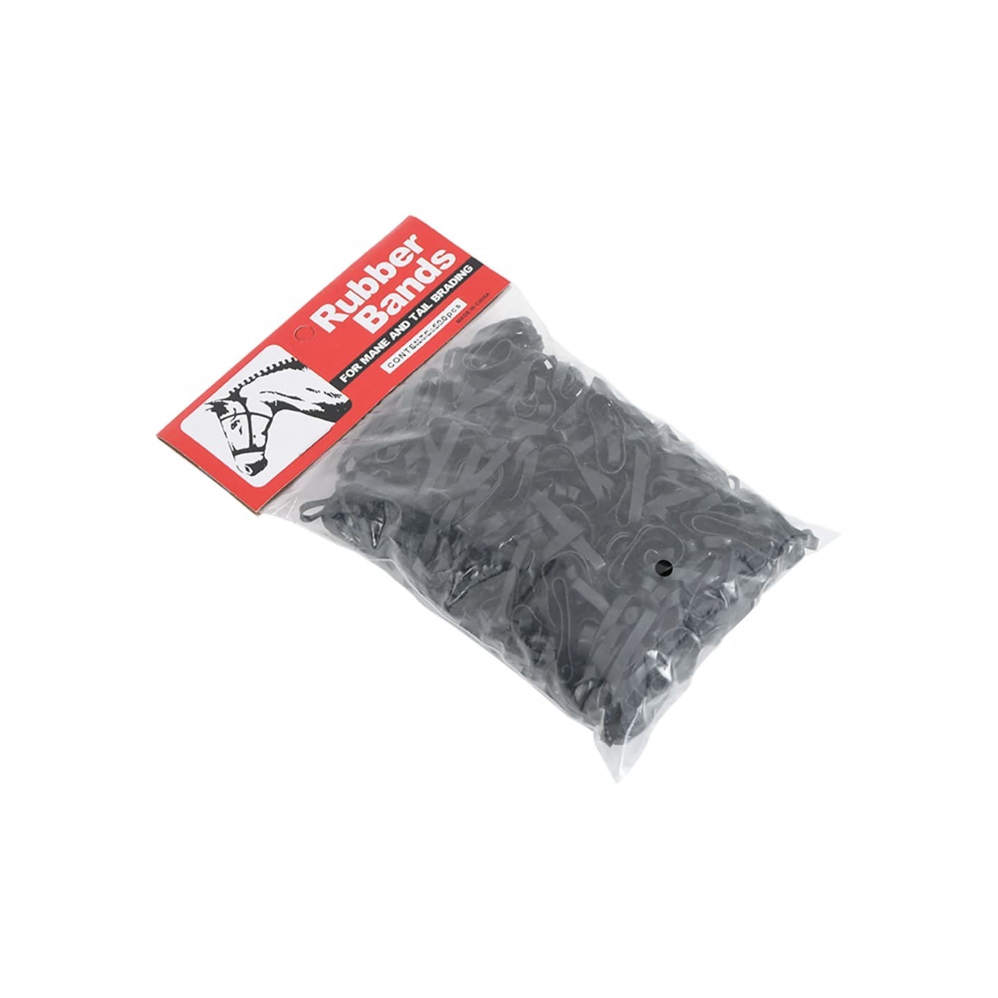 Bandes tressées pour chevaux 500 pcs silicone noir