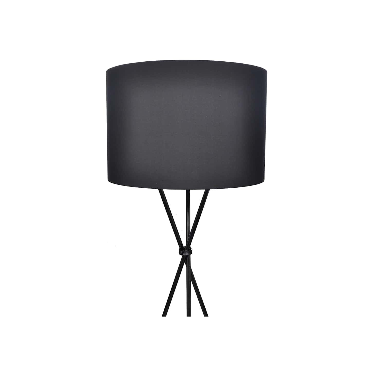 Lampadaire avec support haut Noir
