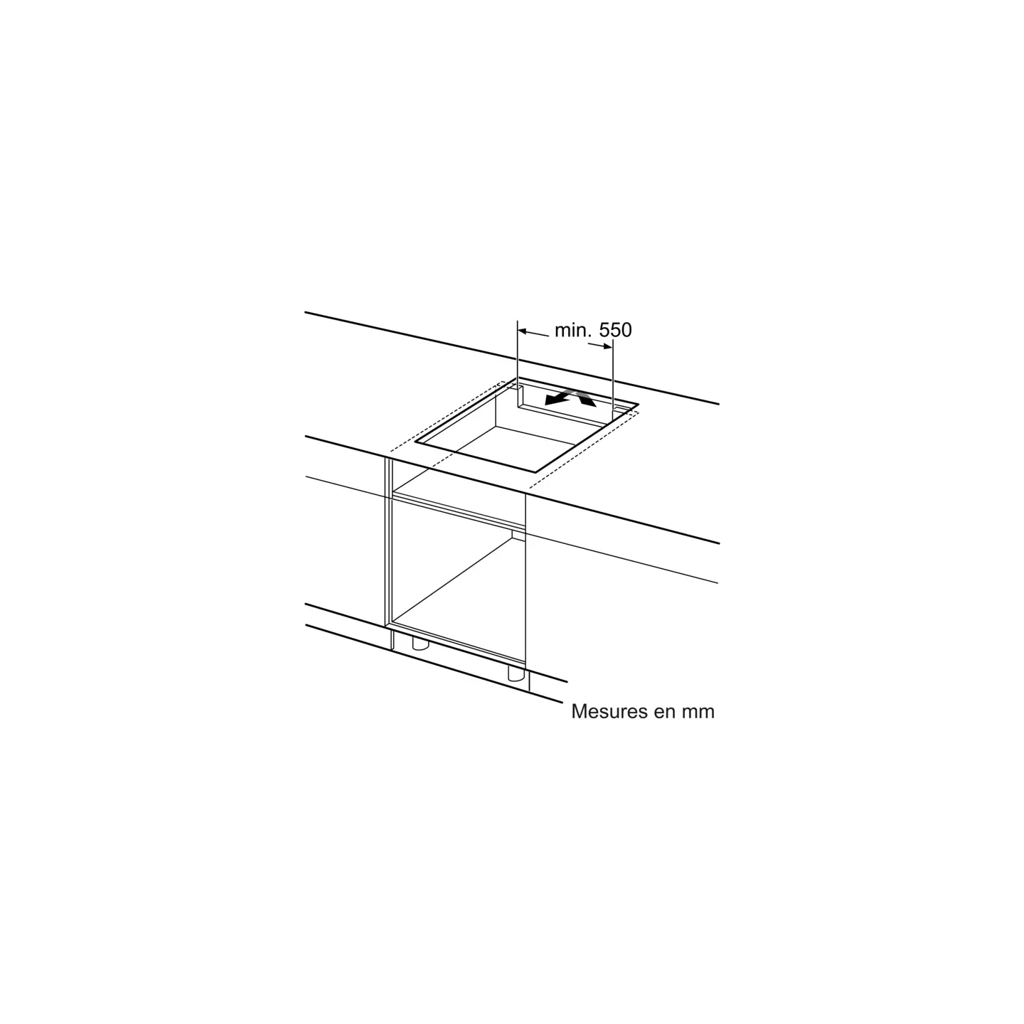 Plaque de cuisson Bosch PIJ611BB5E induction 3 foyers | Nimestore