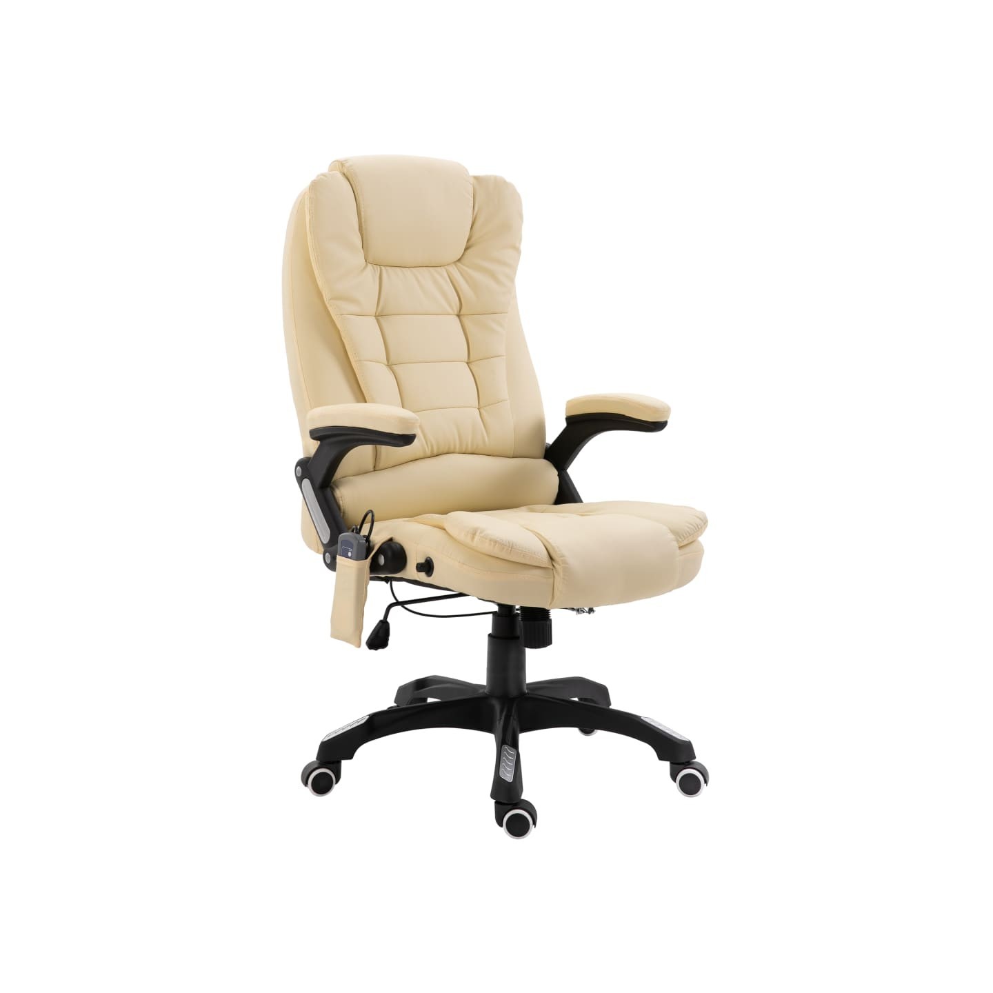Chaise de bureau de massage Crème Similicuir