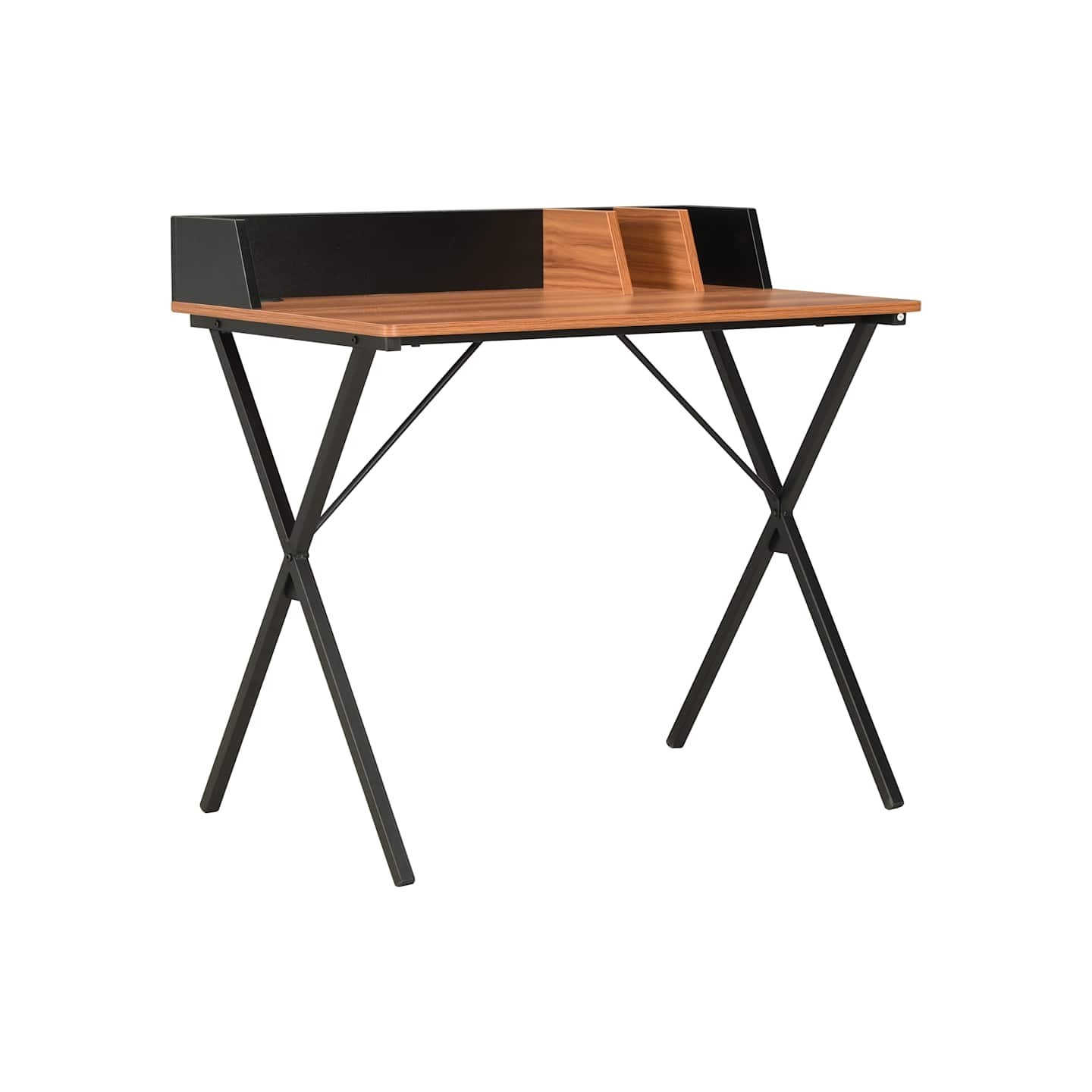 Bureau Noir et marron 80x50x84 cm