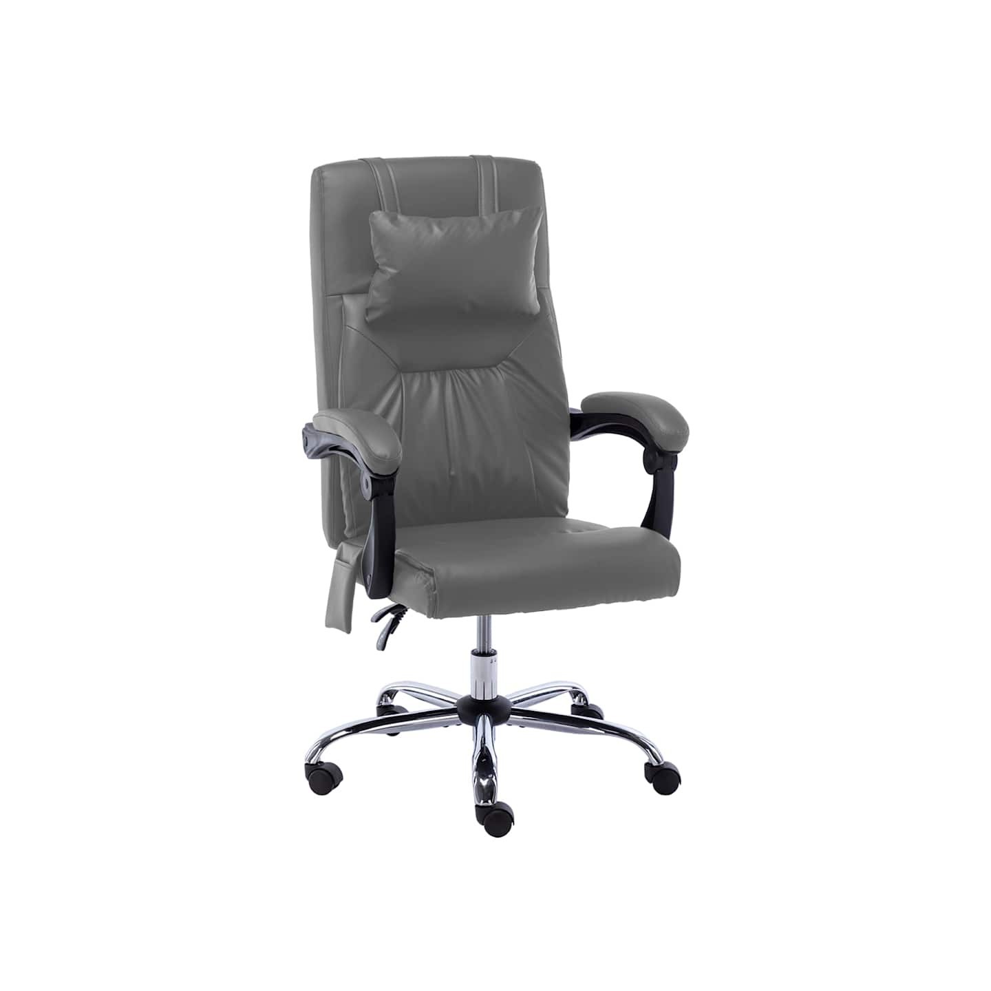 Chaise de bureau de massage Anthracite Similicuir