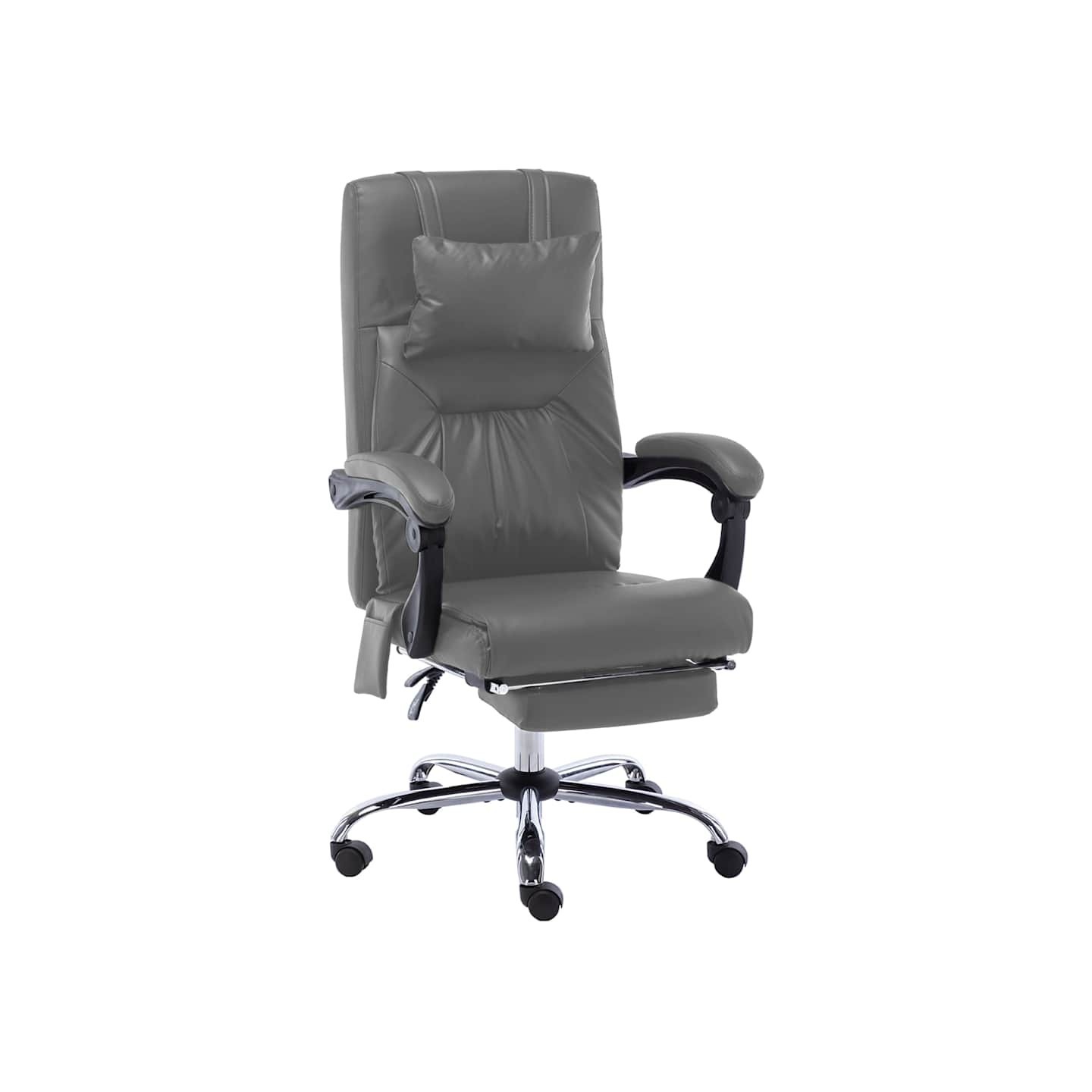 Chaise de bureau de massage Anthracite Similicuir