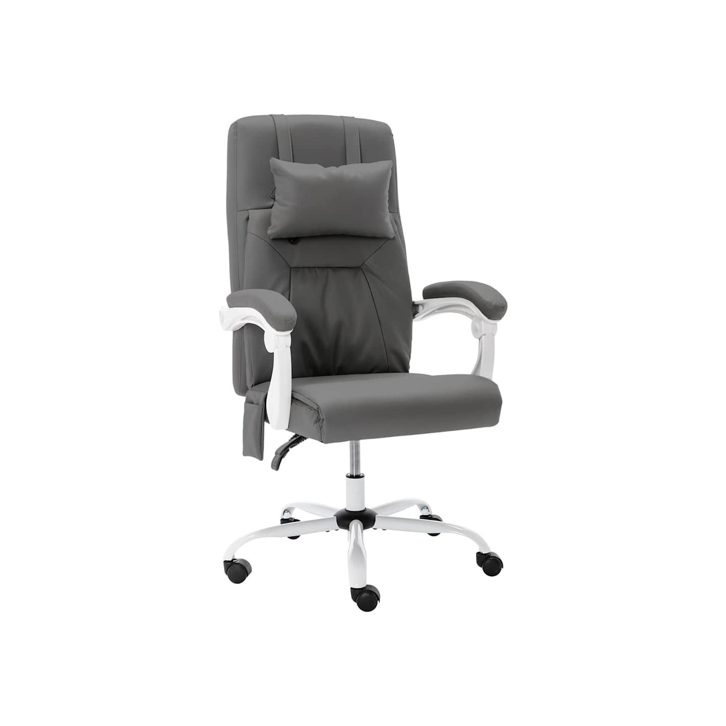 Chaise de bureau de massage Gris Similicuir