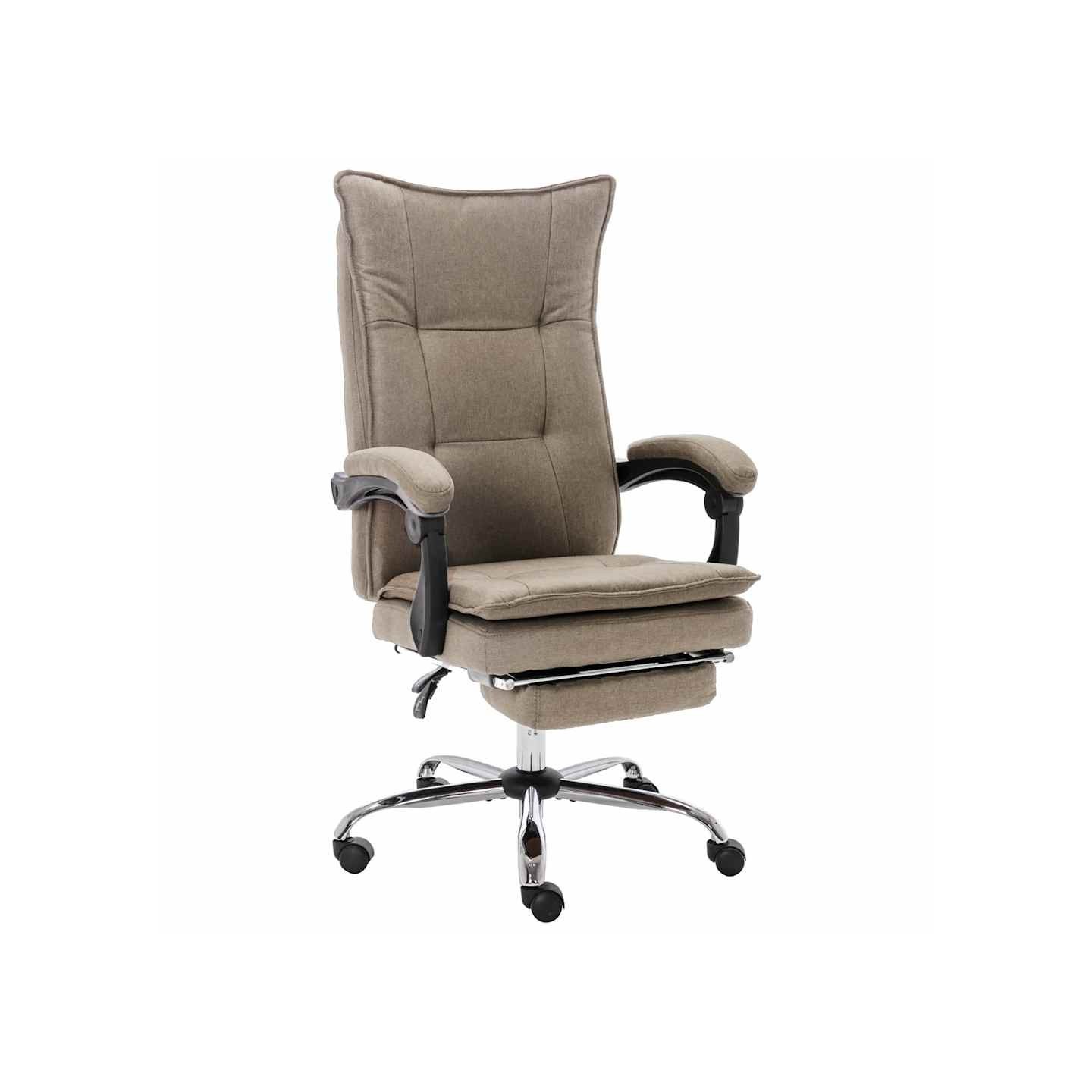 Chaise de bureau Taupe Tissu