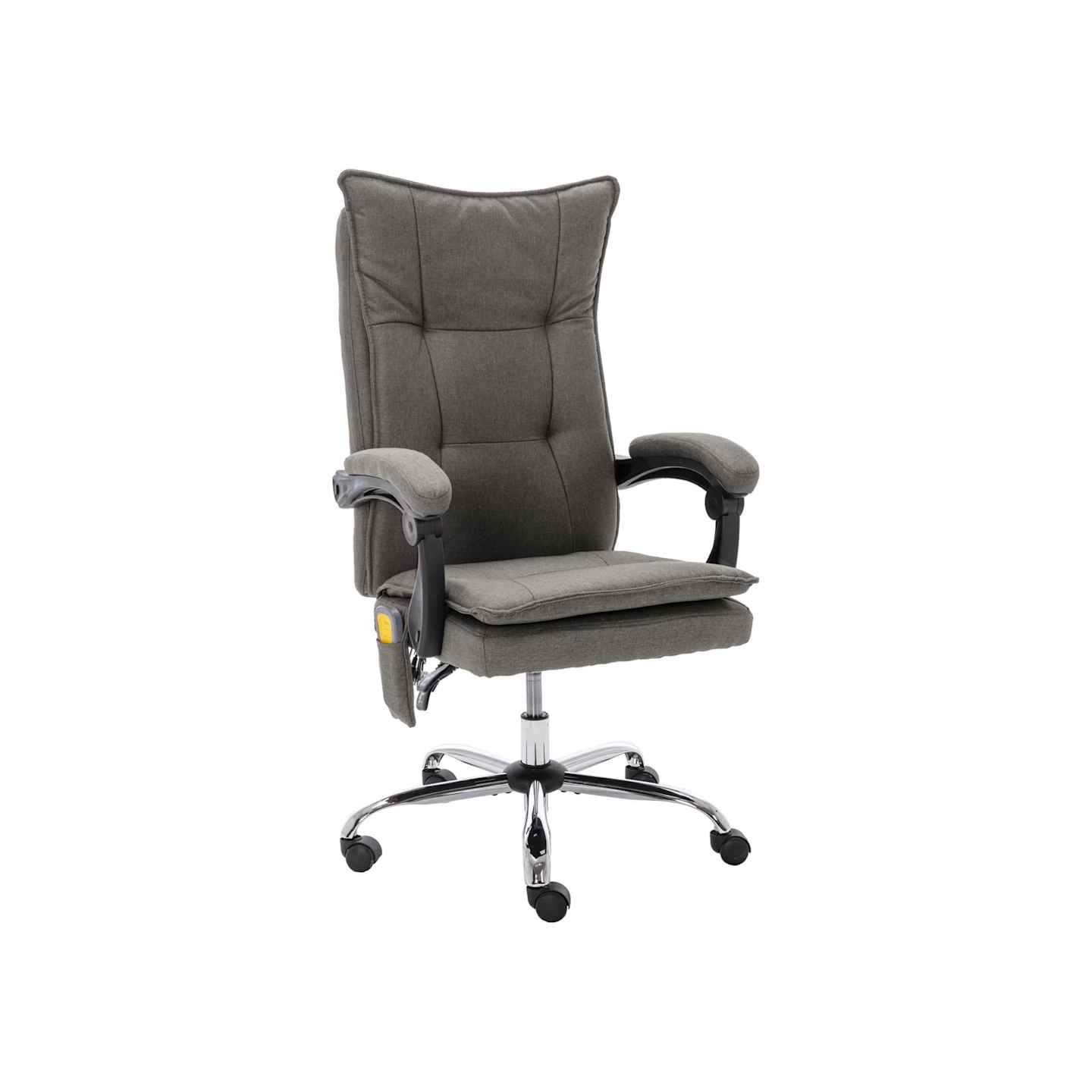 Chaise de bureau de massage Gris Tissu