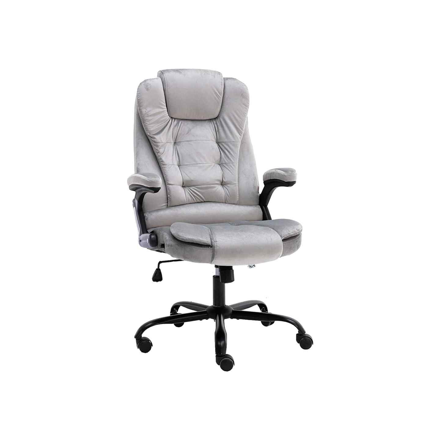 Chaise de bureau Gris clair Velours