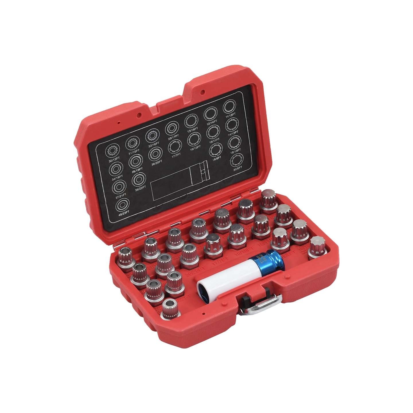 Jeu de douilles de verrouillage de jante 21 pcs pour BMW
