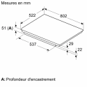 Plaque induction Bosch PVS831HC1E 80 cm Home Connect | Nimestore
