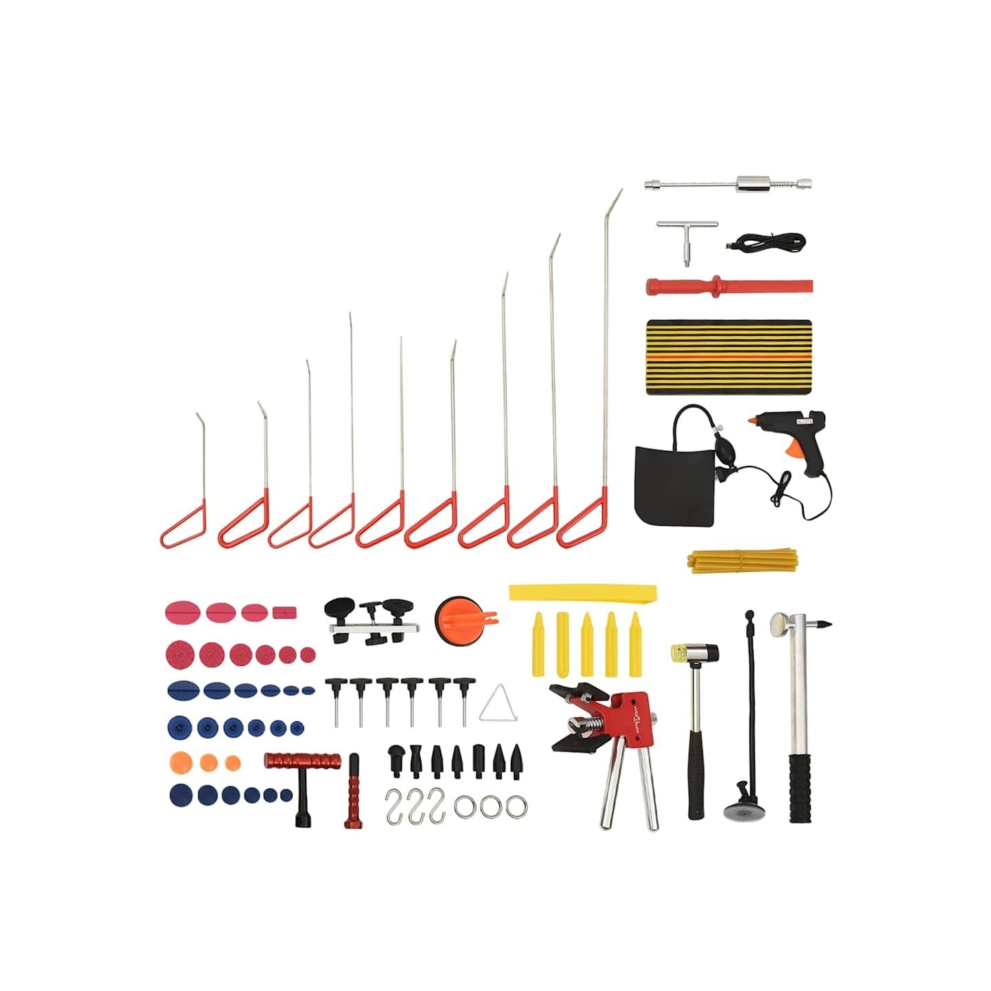 Kit d'outils de débosselage sans peinture 76 pcs