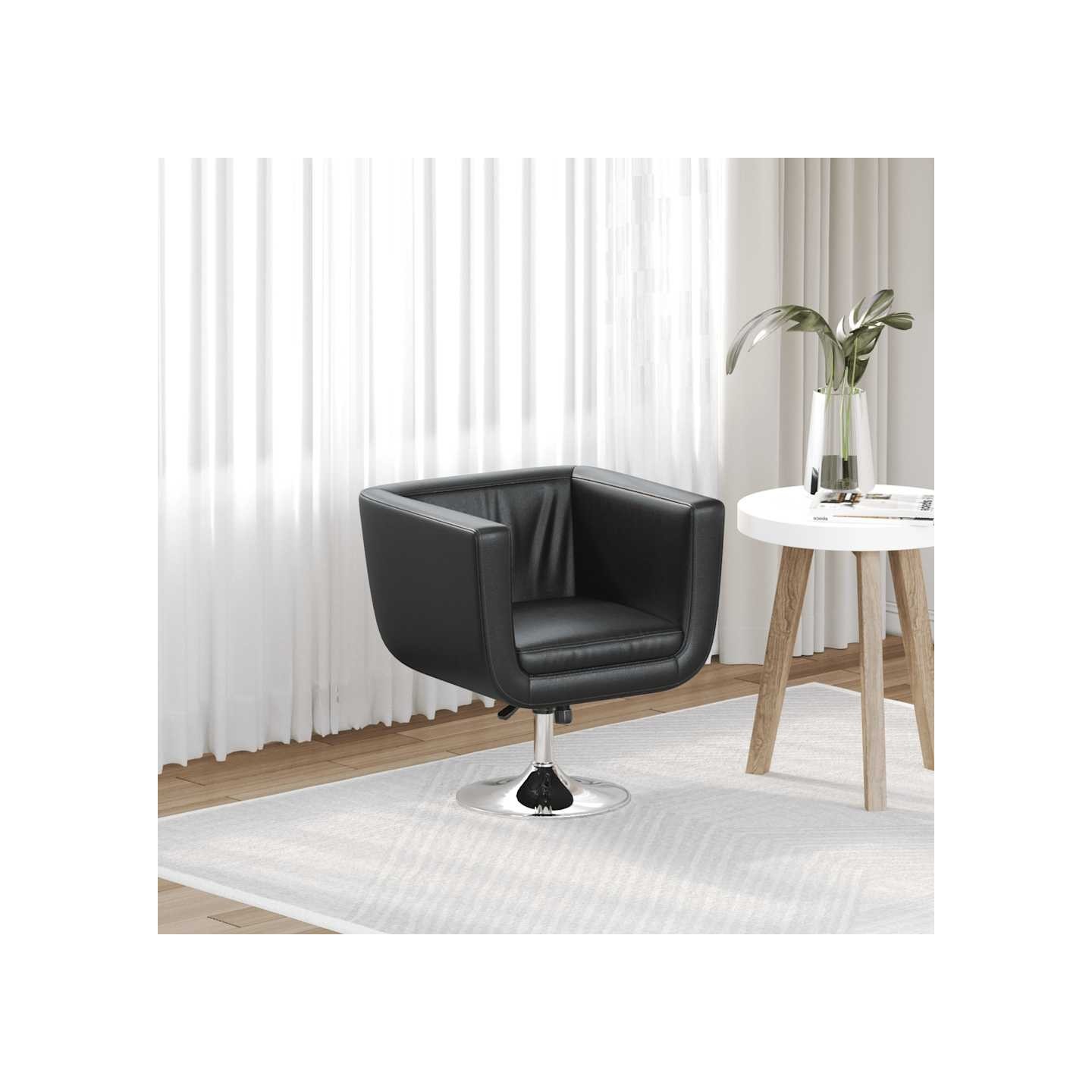 Chaise de bar Noir Similicuir