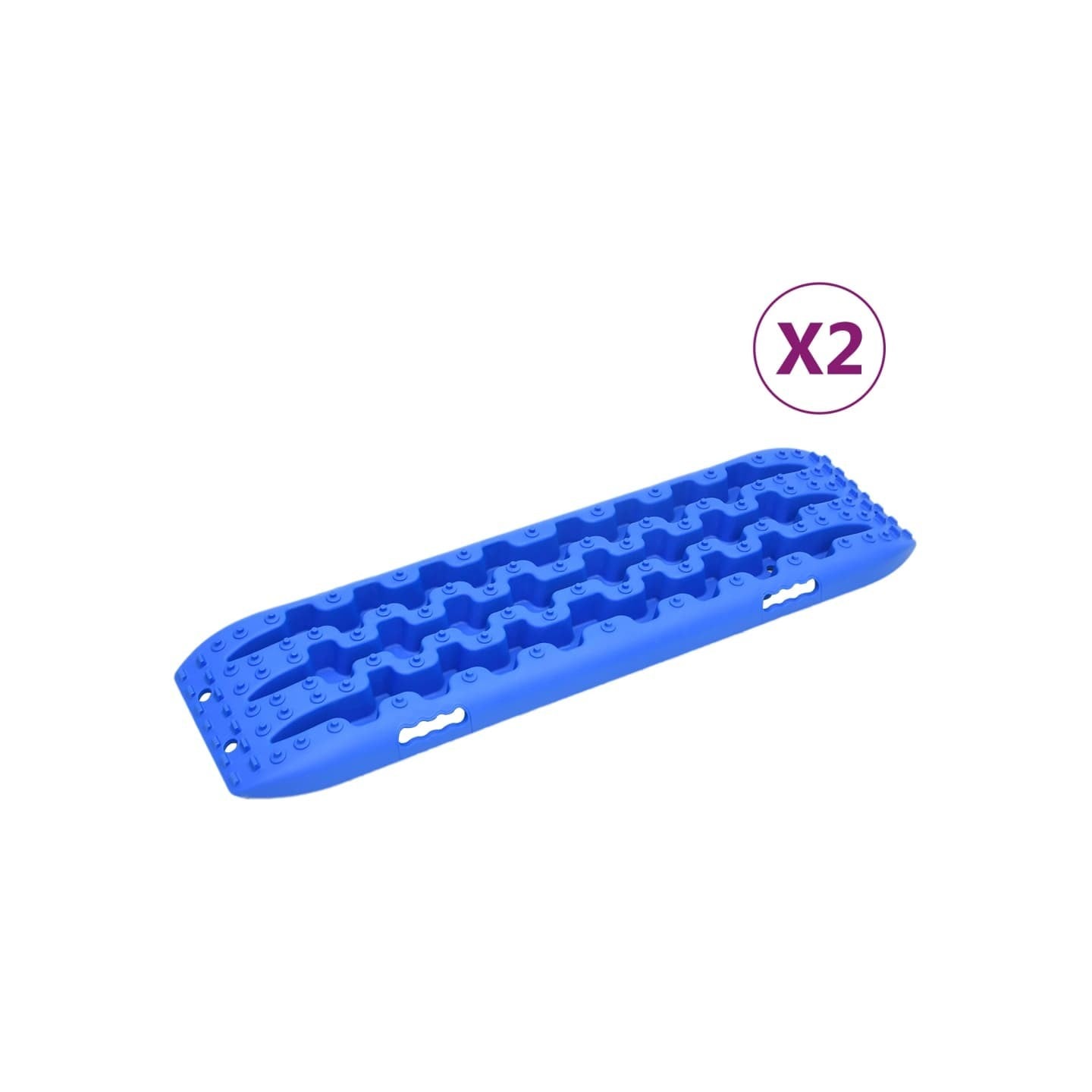 Planches de traction 2 pc Bleu 106x30,5x7 cm Nylon