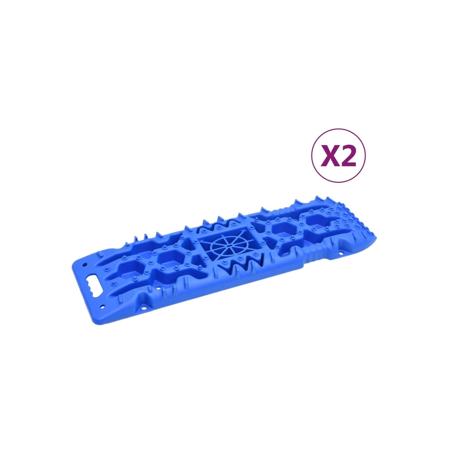 Planches de traction 2 pc Bleu 107x31x7 cm Nylon