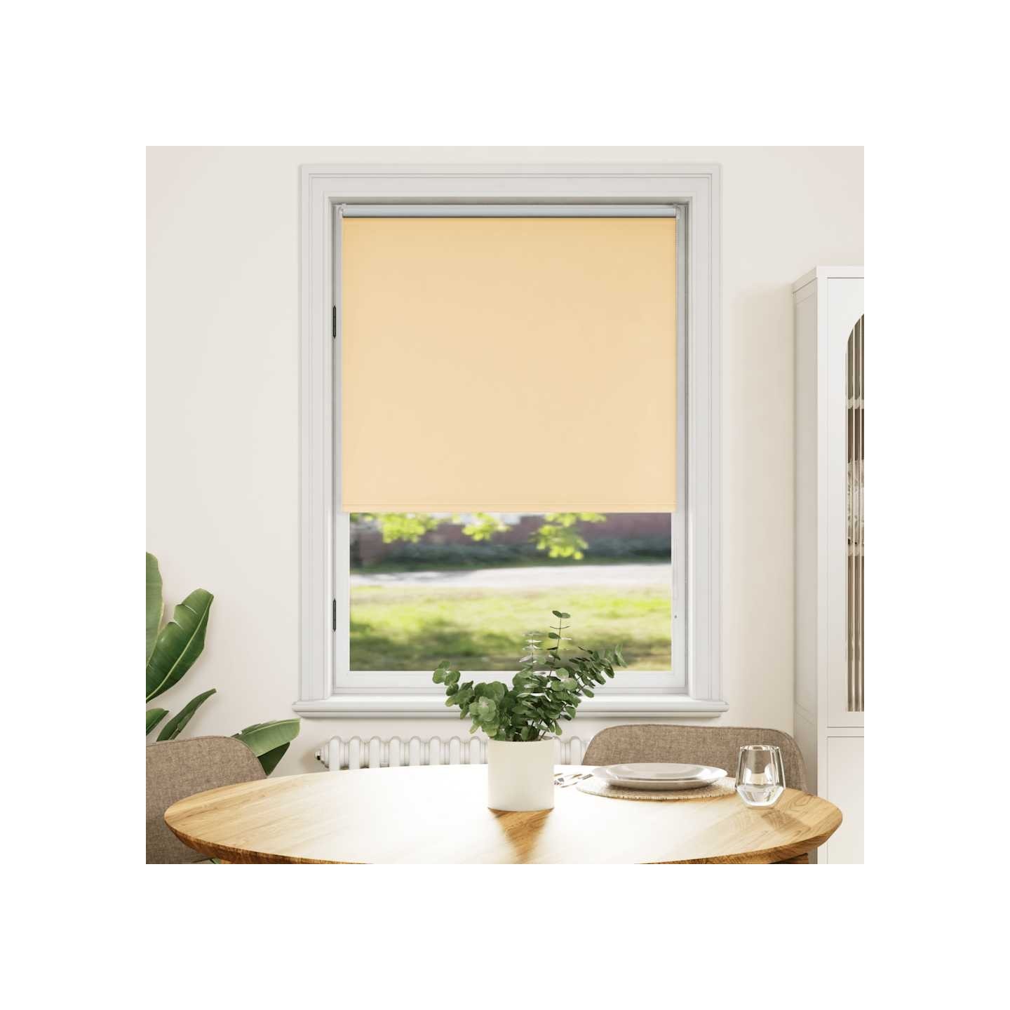 Store enrouleur occultant 104,4x175 cm tissu de 100 cm beige