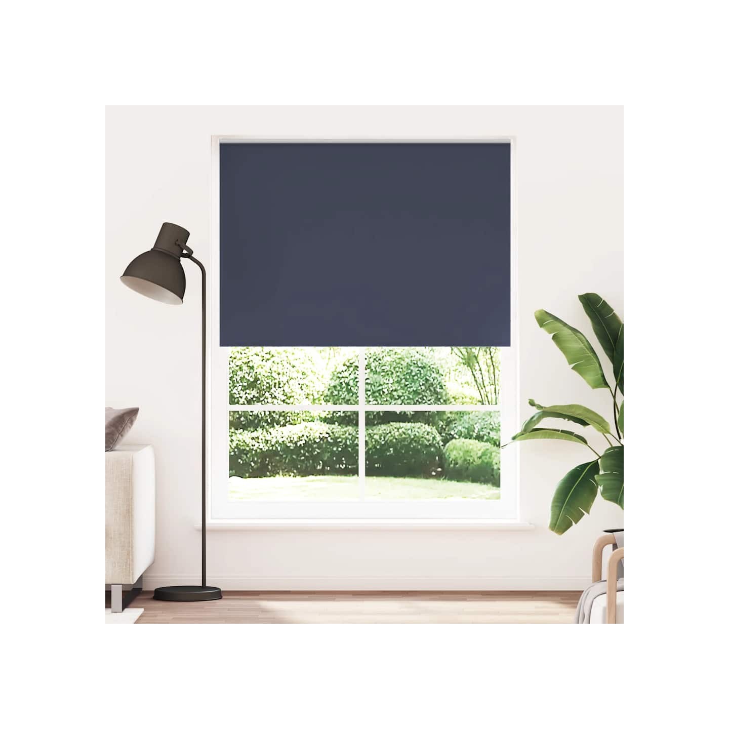 Store enrouleur occultant 144,4x230 cm tissu de 140 cm marine