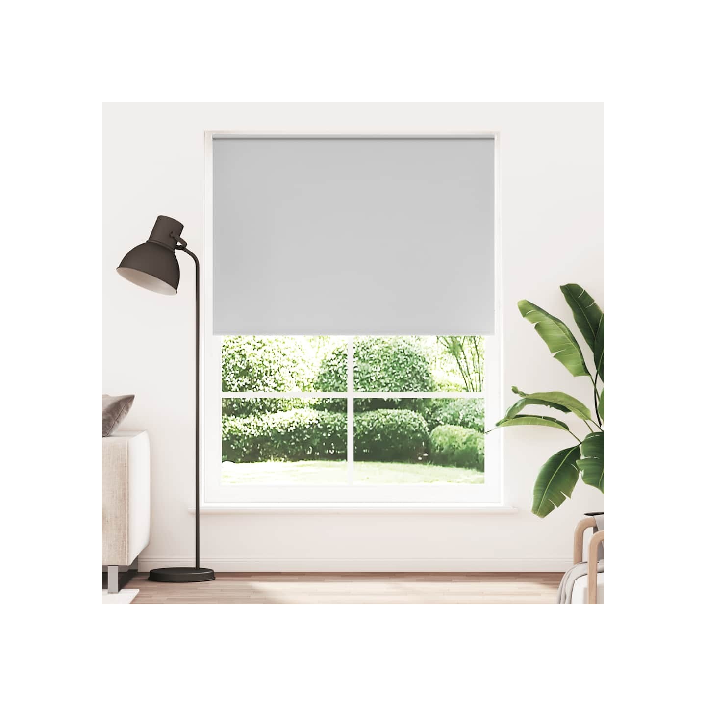 Store enrouleur occultant 164,4x230 cm tissu de 160 cm gris
