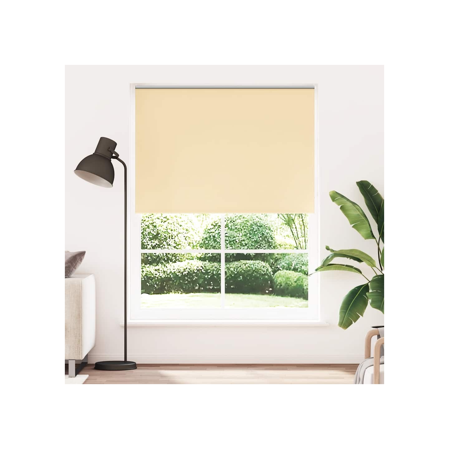 Store enrouleur occultant 164,4x230 cm tissu de 160 cm beige