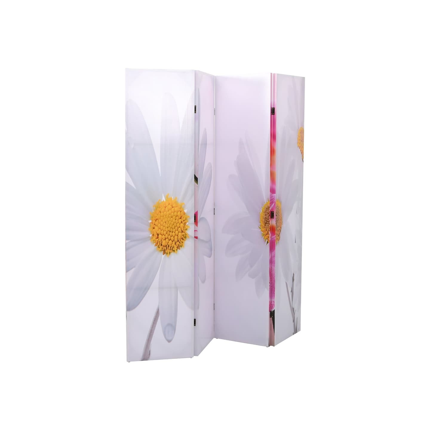 Cloison de séparation pliable 160 x 170 cm Fleur