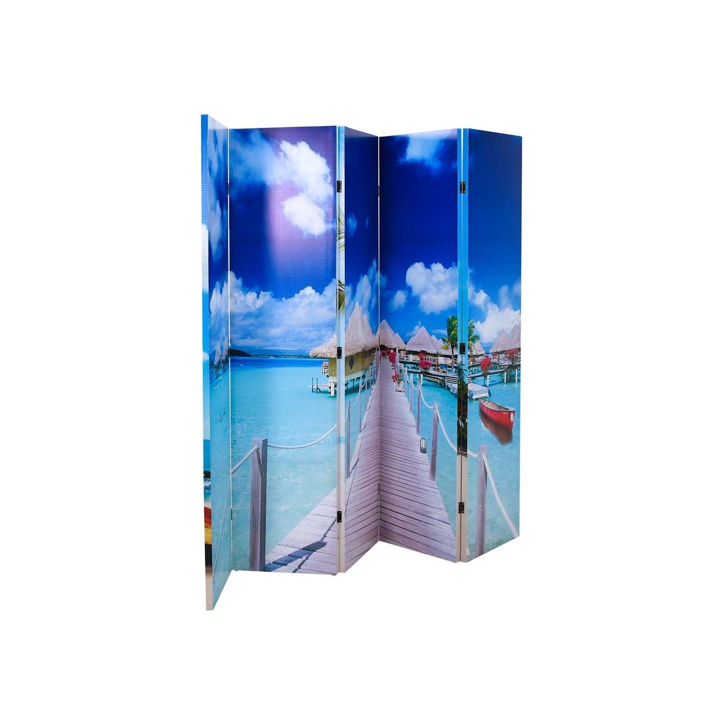 Cloison de séparation pliable 200 x 170 cm Plage
