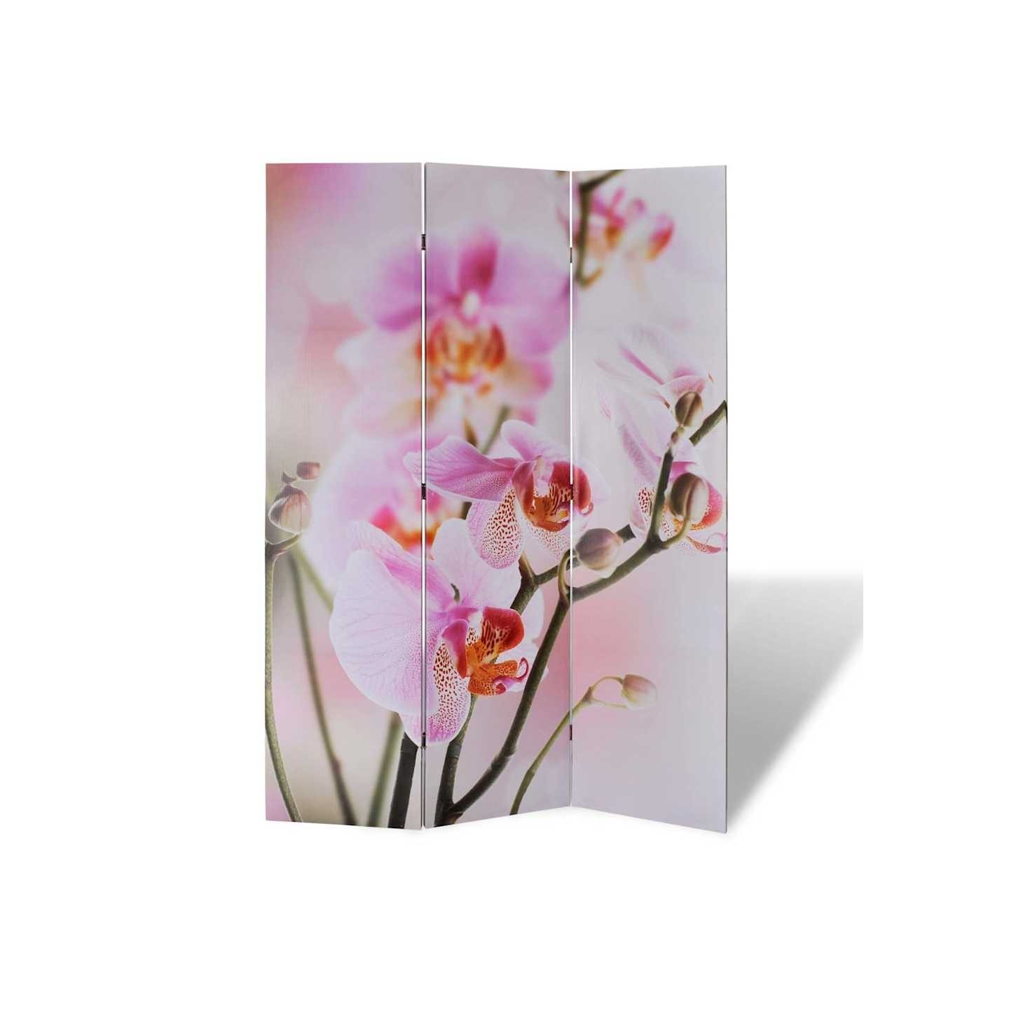 Cloison de séparation pliable 120 x 170 cm Fleur