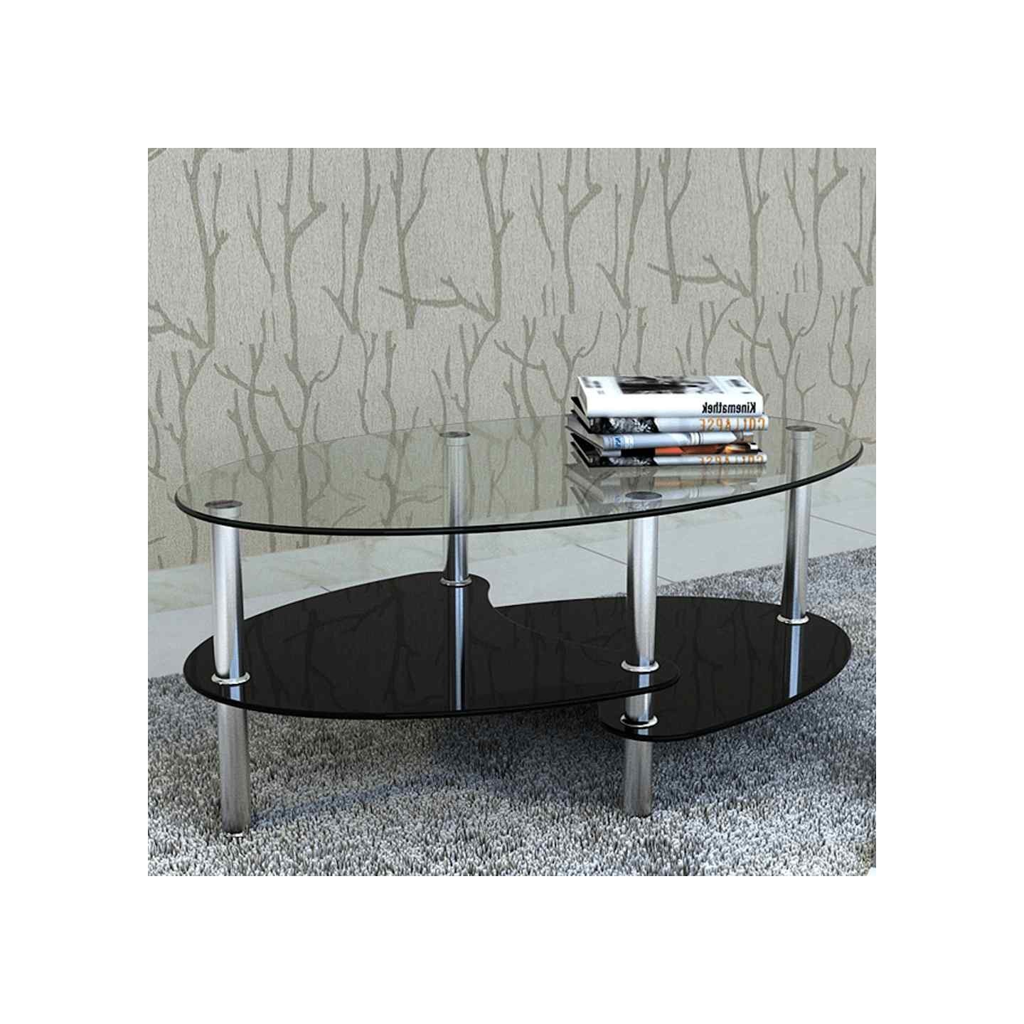 Table basse avec design exclusif Noir
