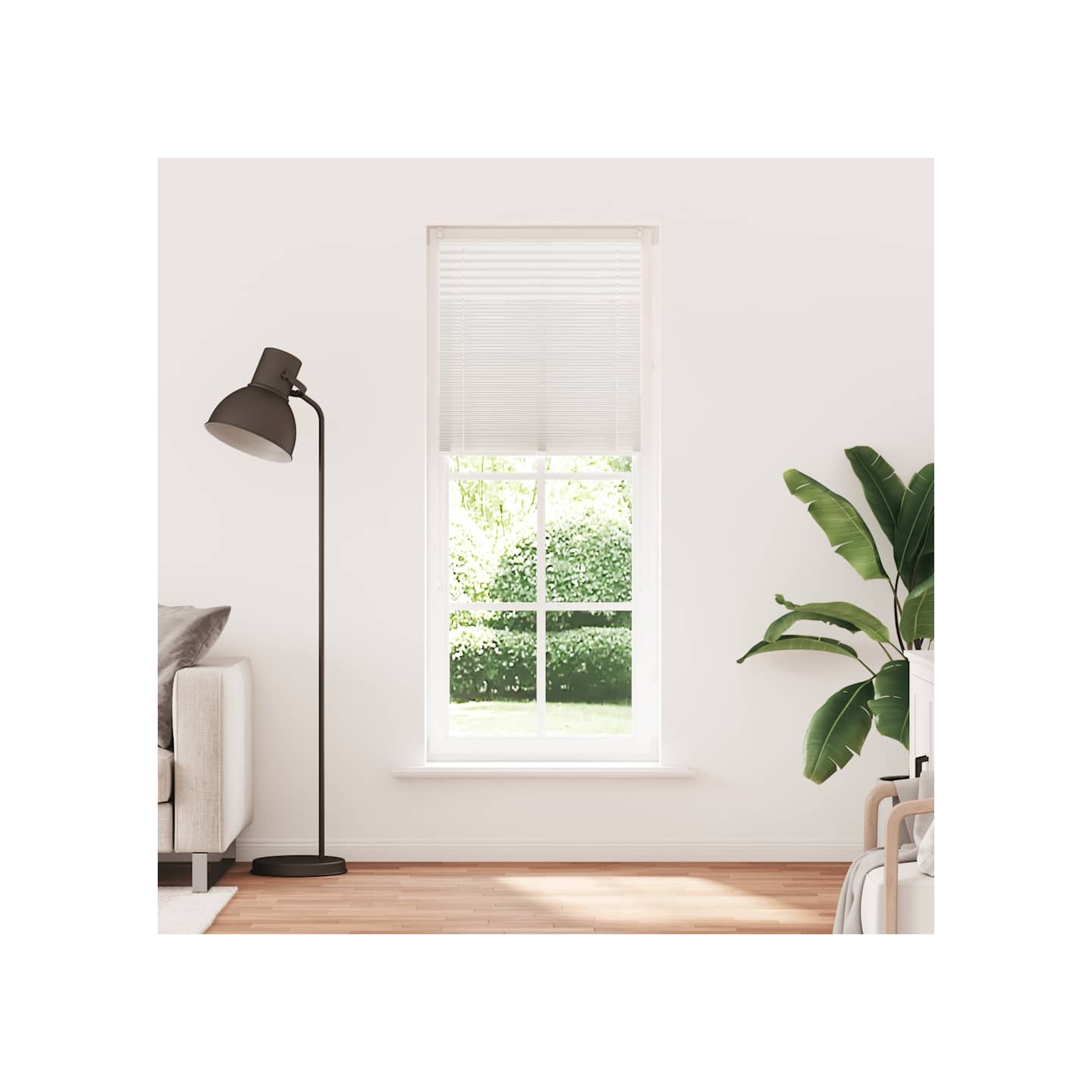 Store plissé 80x200 cm Blanc