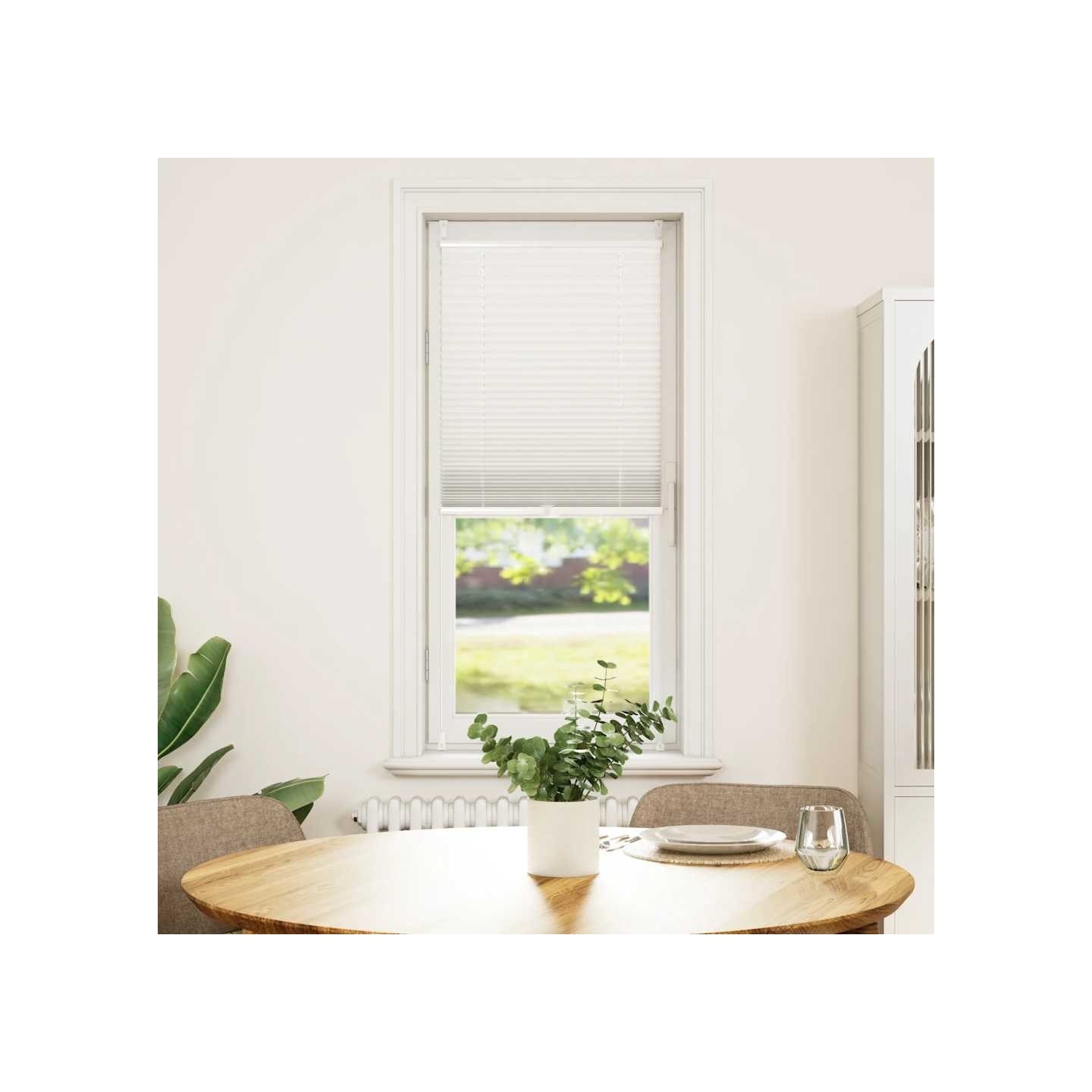 Store plissé 40x125 cm Blanc