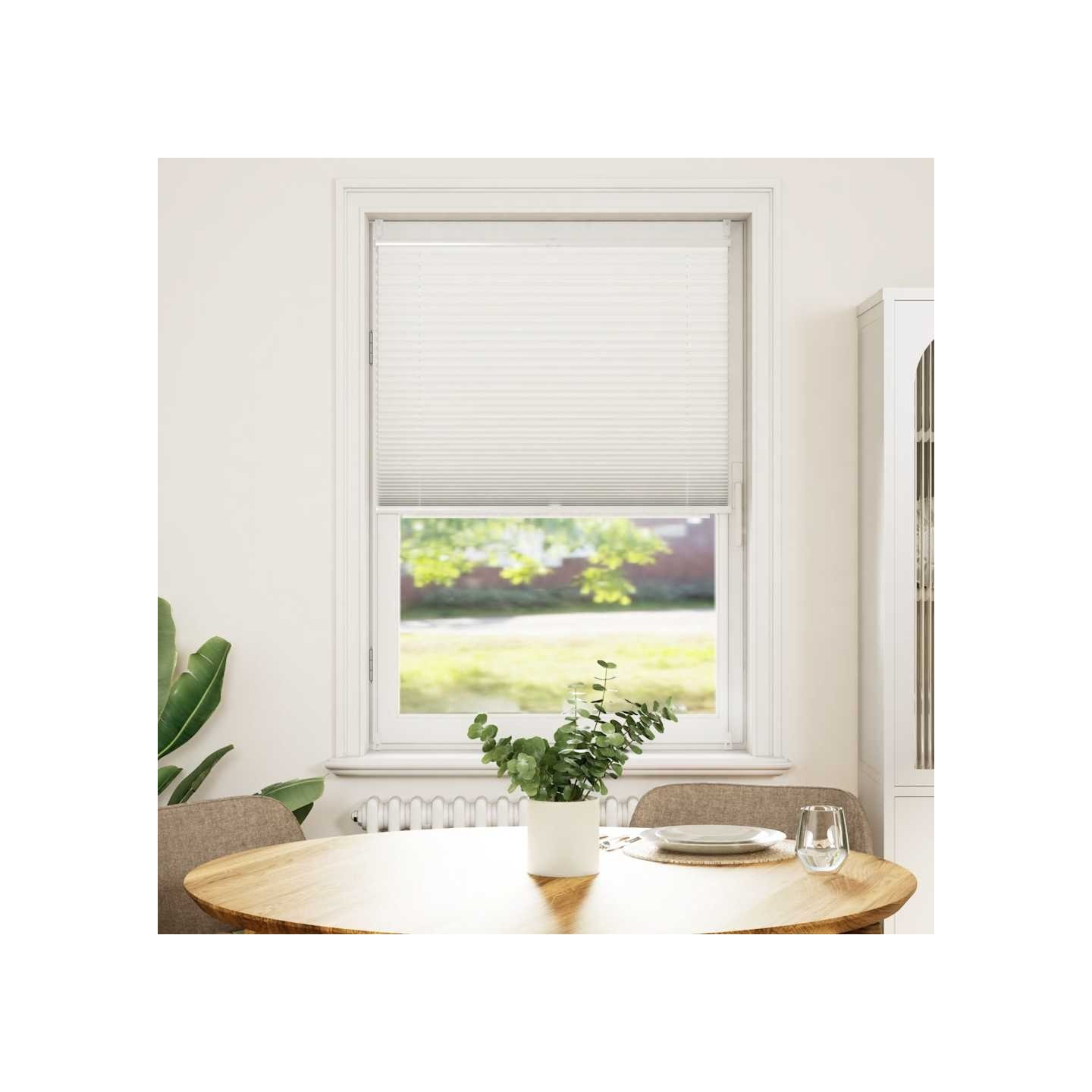 Store plissé 80x125 cm Blanc