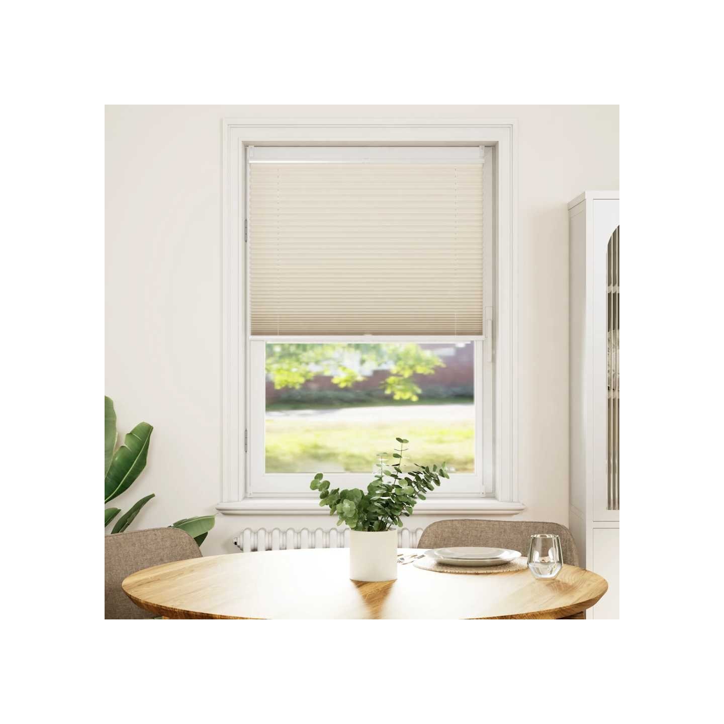 Store plissé 80x125 cm Crème