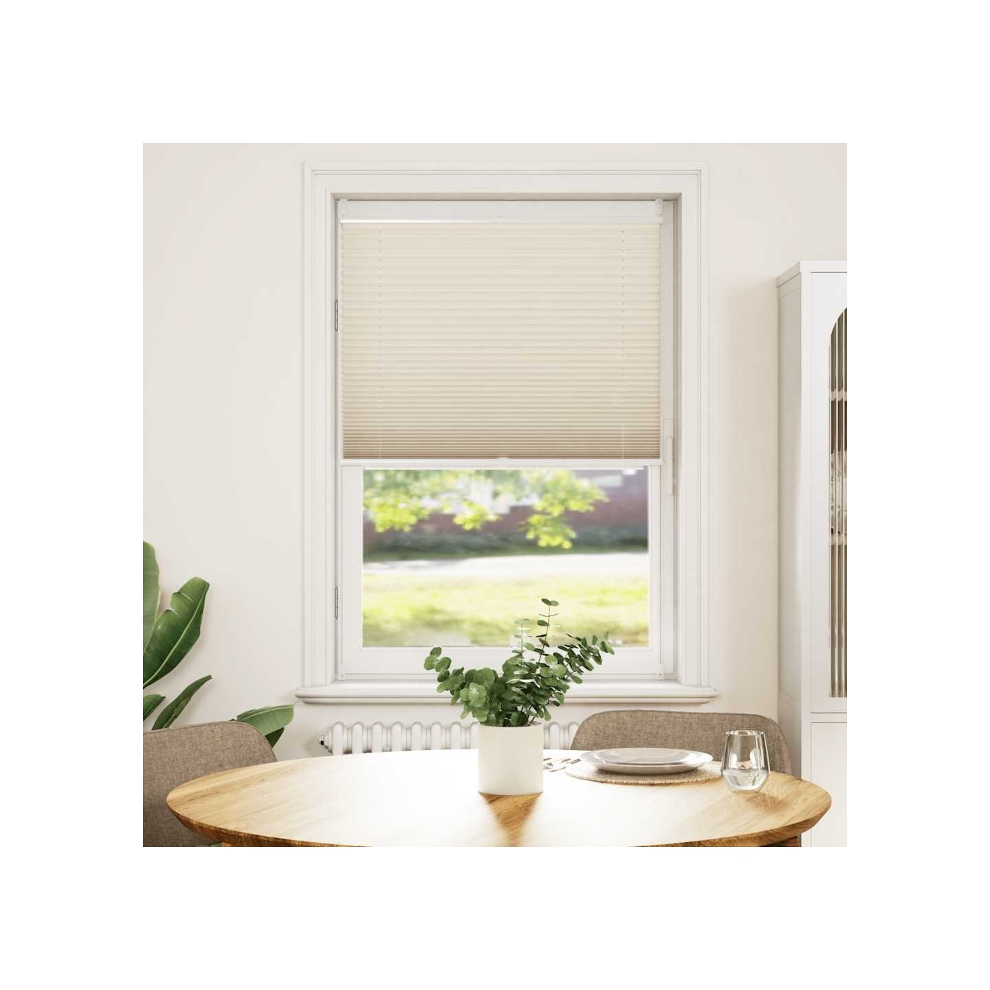 Store plissé 70x150 cm Crème