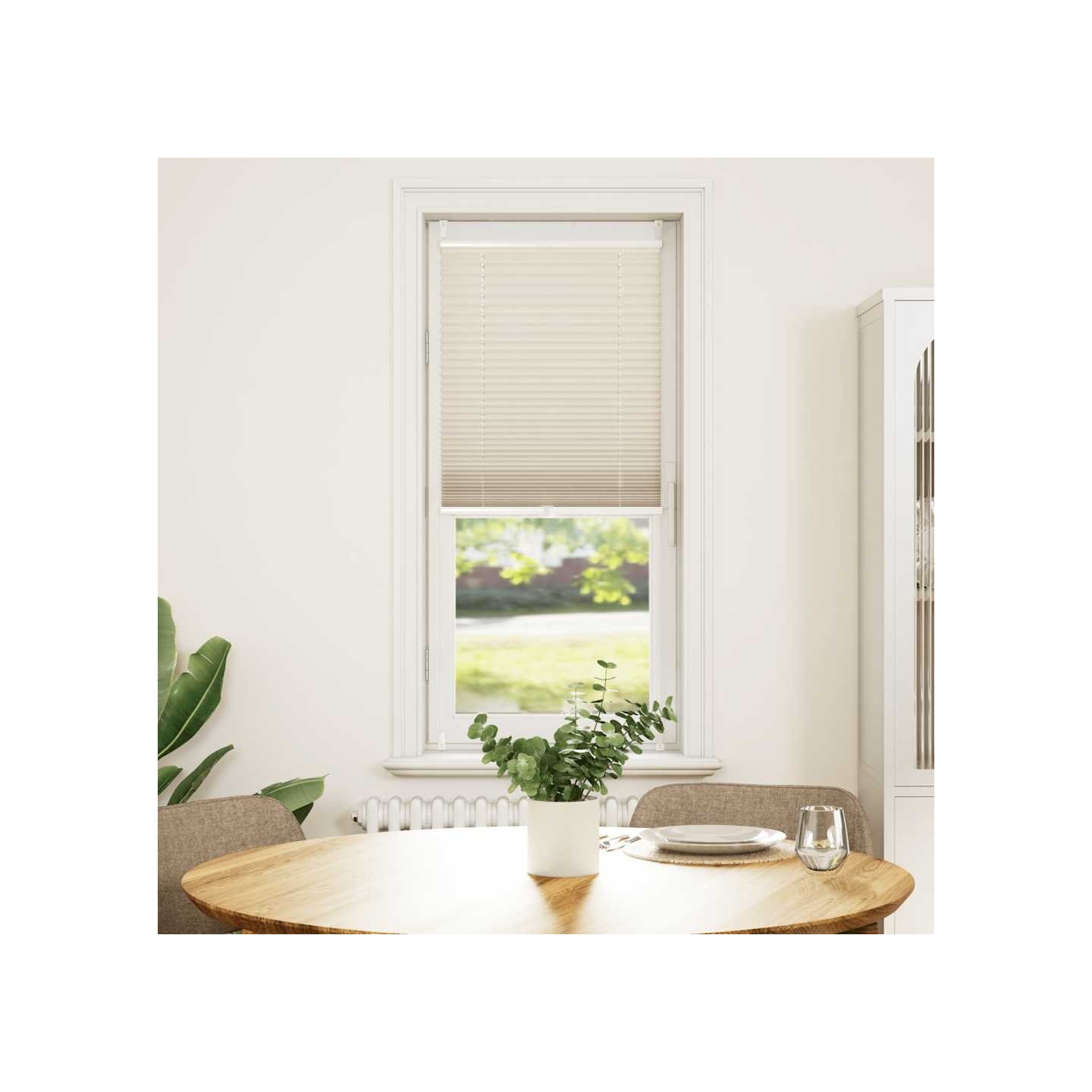 Store plissé 40x100 cm Crème