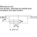 Plaque induction aspirante Bosch PVQ711H26E Série 6 | Nimestore