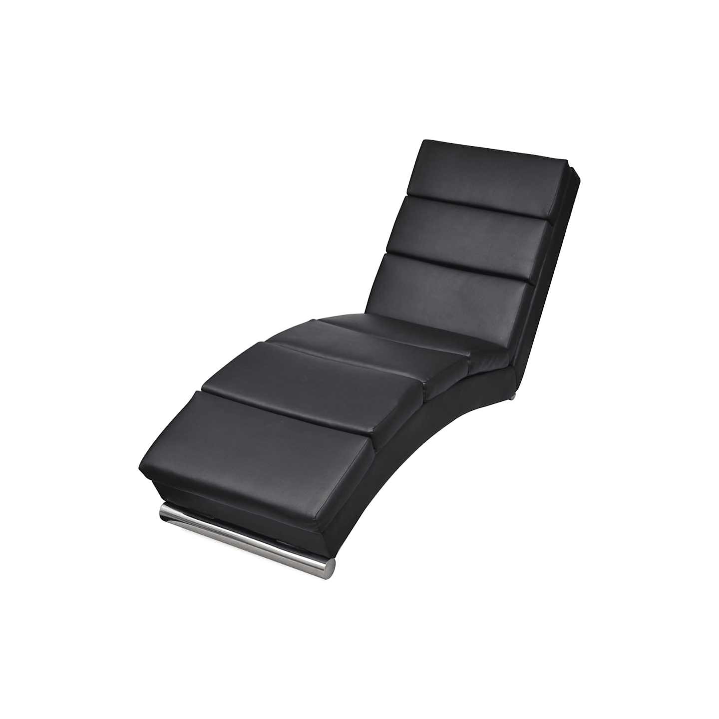 Chaise longue Noir Similicuir
