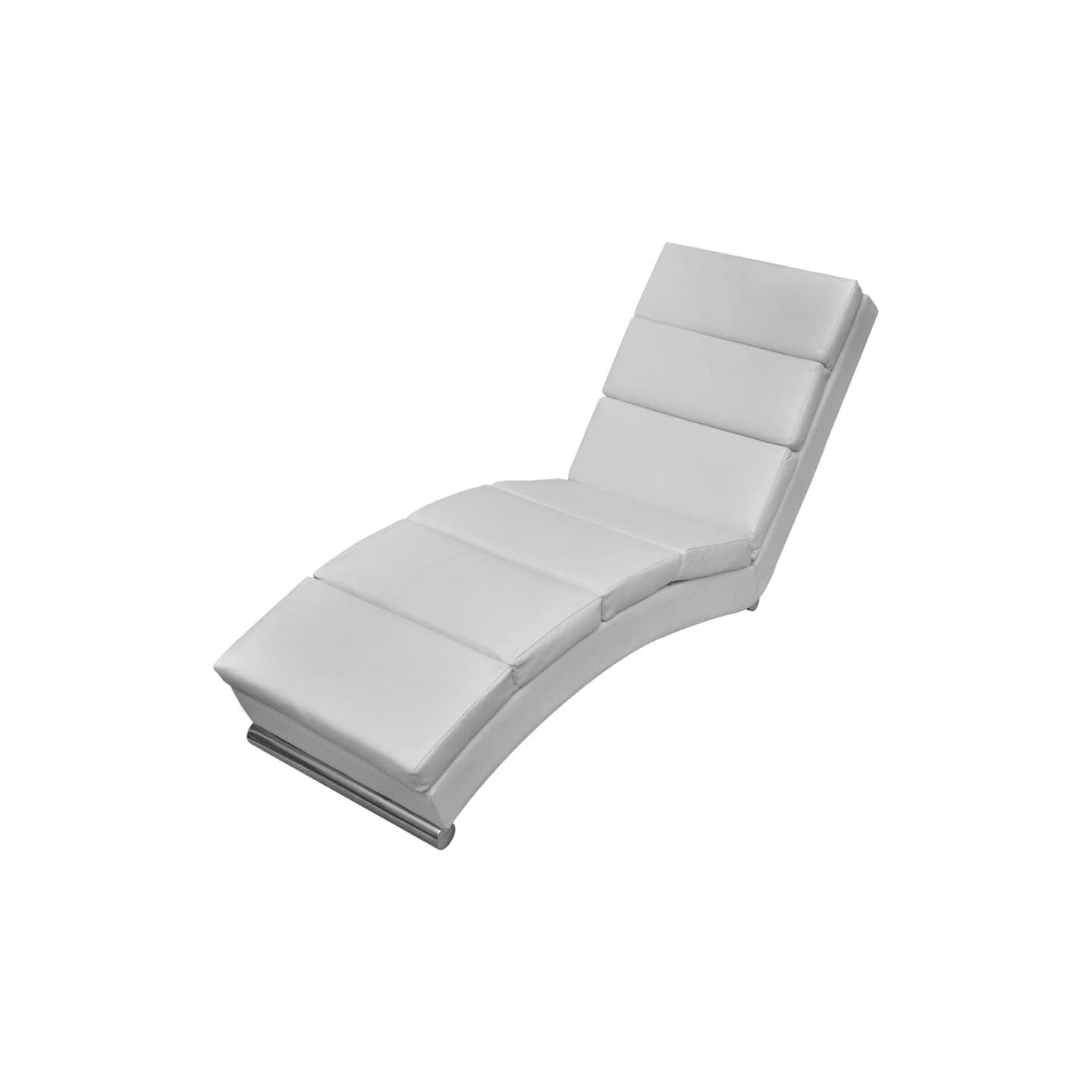 Chaise longue Blanc Similicuir