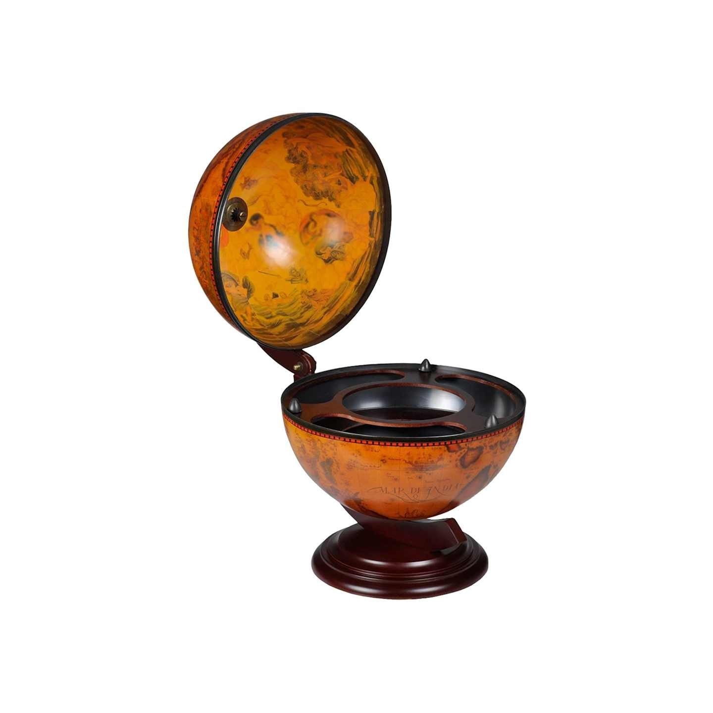 Support de vin sous forme de globe Bois d'eucalyptus