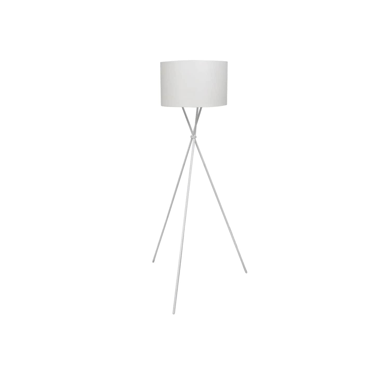 Lampadaire avec support haut Blanc