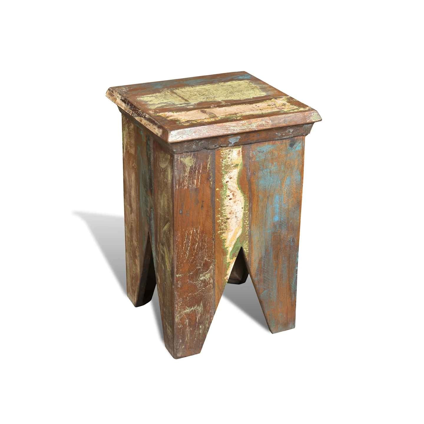 Tabouret Bois de récupération massif