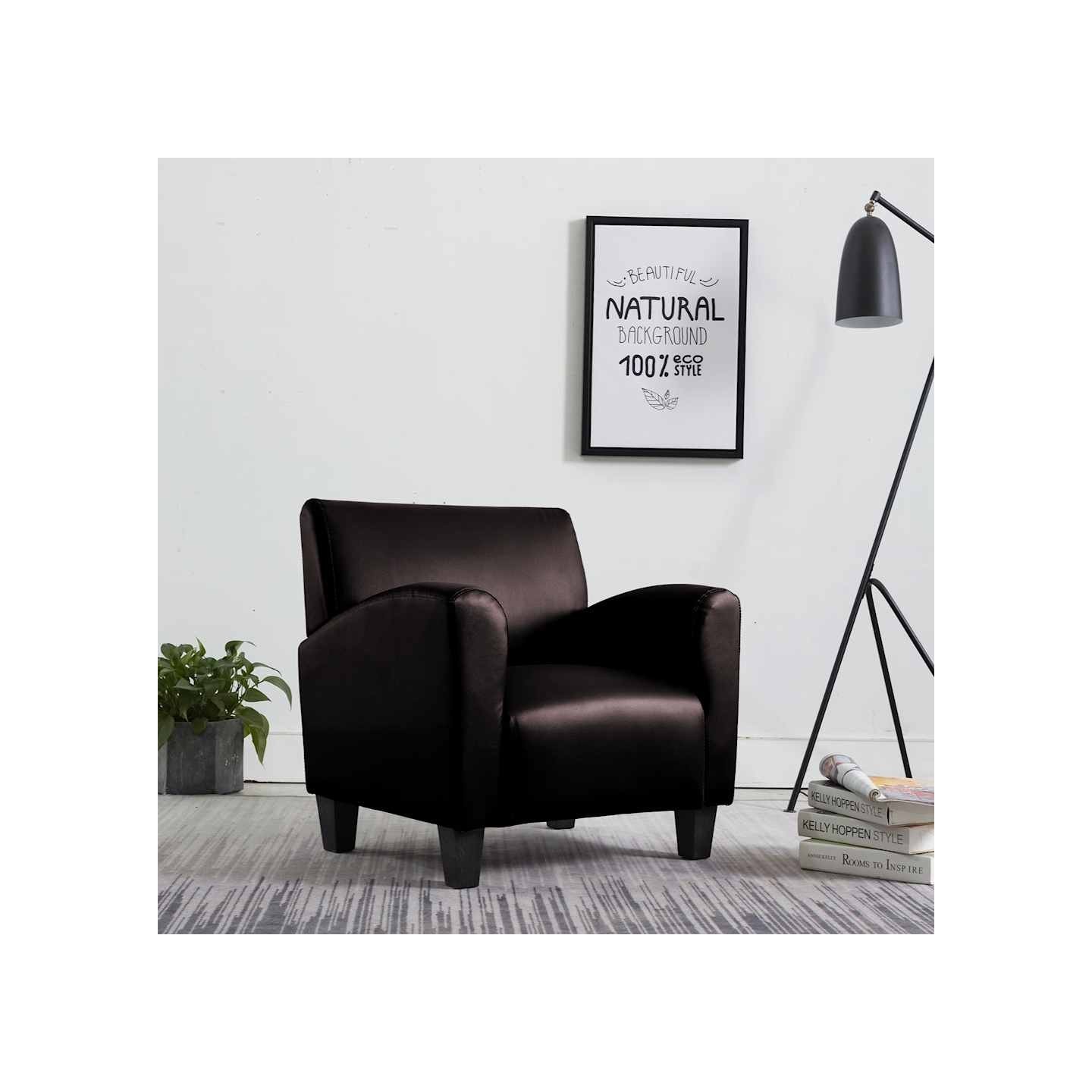 Chaise de canapé Marron foncé Similicuir