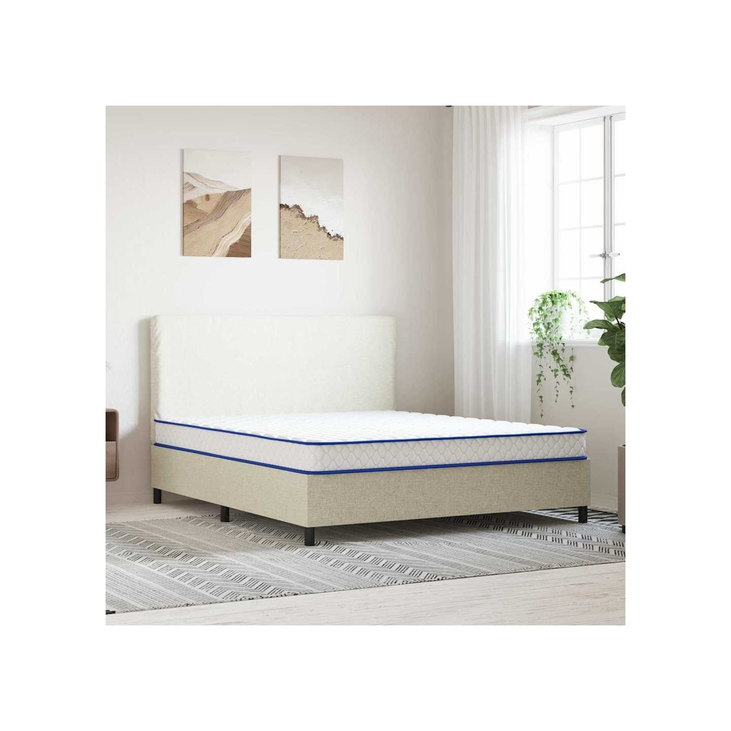 Matelas en mousse à mémoire de forme 200 x 160 x 17 cm doux